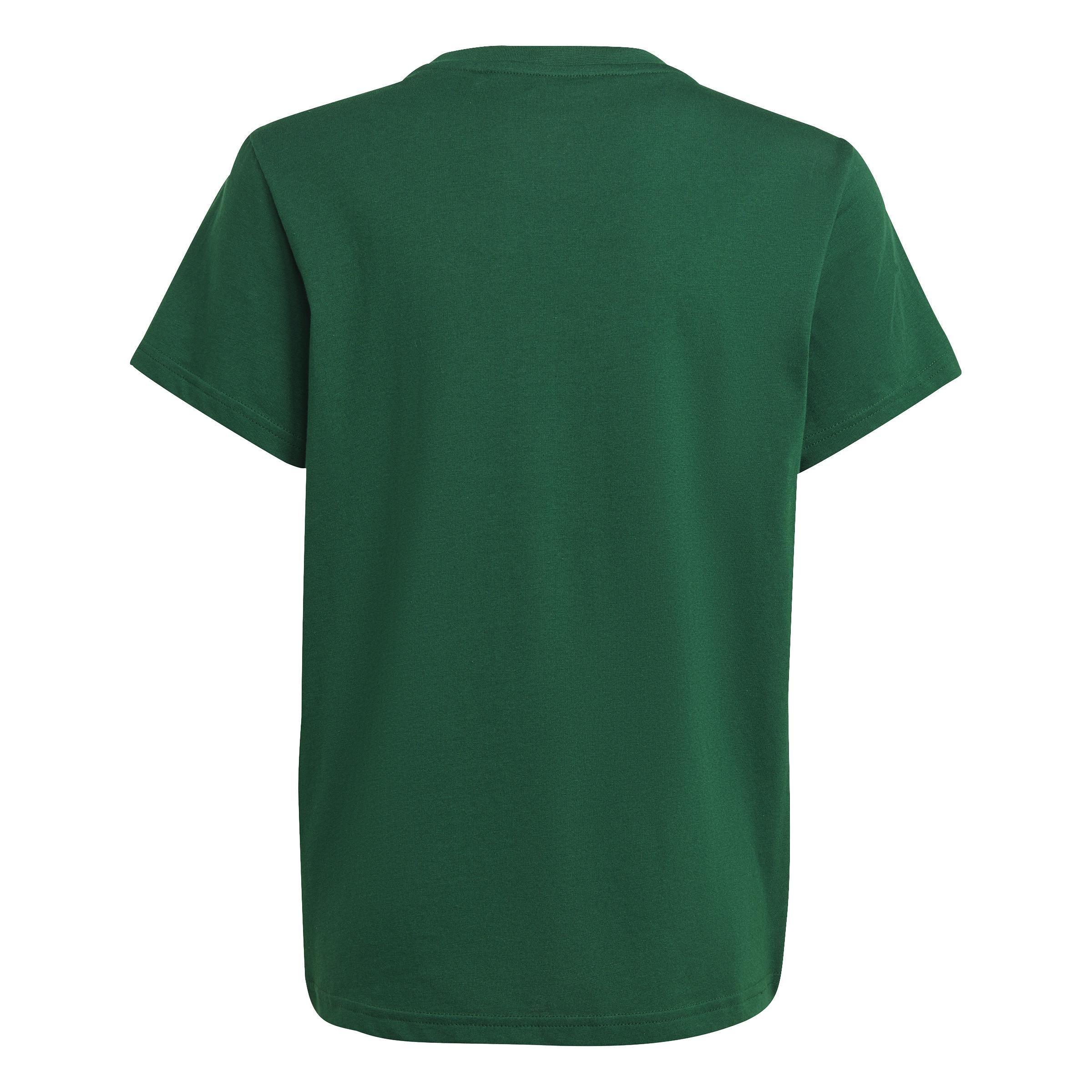 Unisex Kids Trefoil T-Shirt, Green, A901_ONE, large image number 2