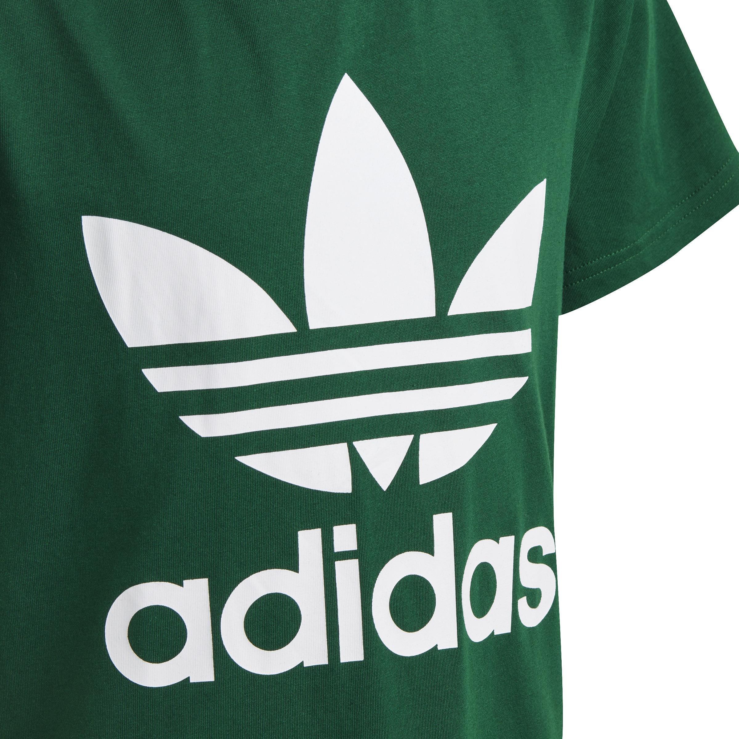 Unisex Kids Trefoil T-Shirt, Green, A901_ONE, large image number 3