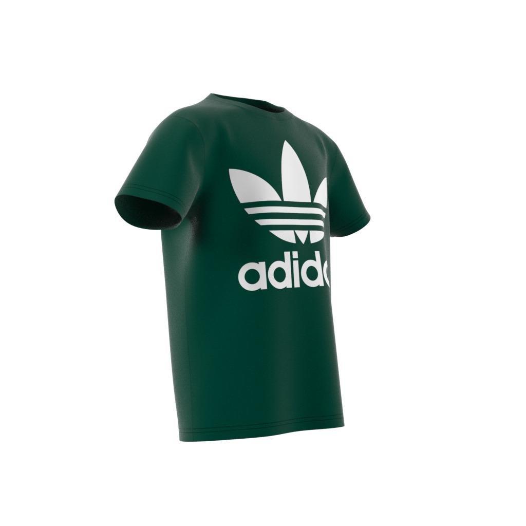 Unisex Kids Trefoil T-Shirt, Green, A901_ONE, large image number 6