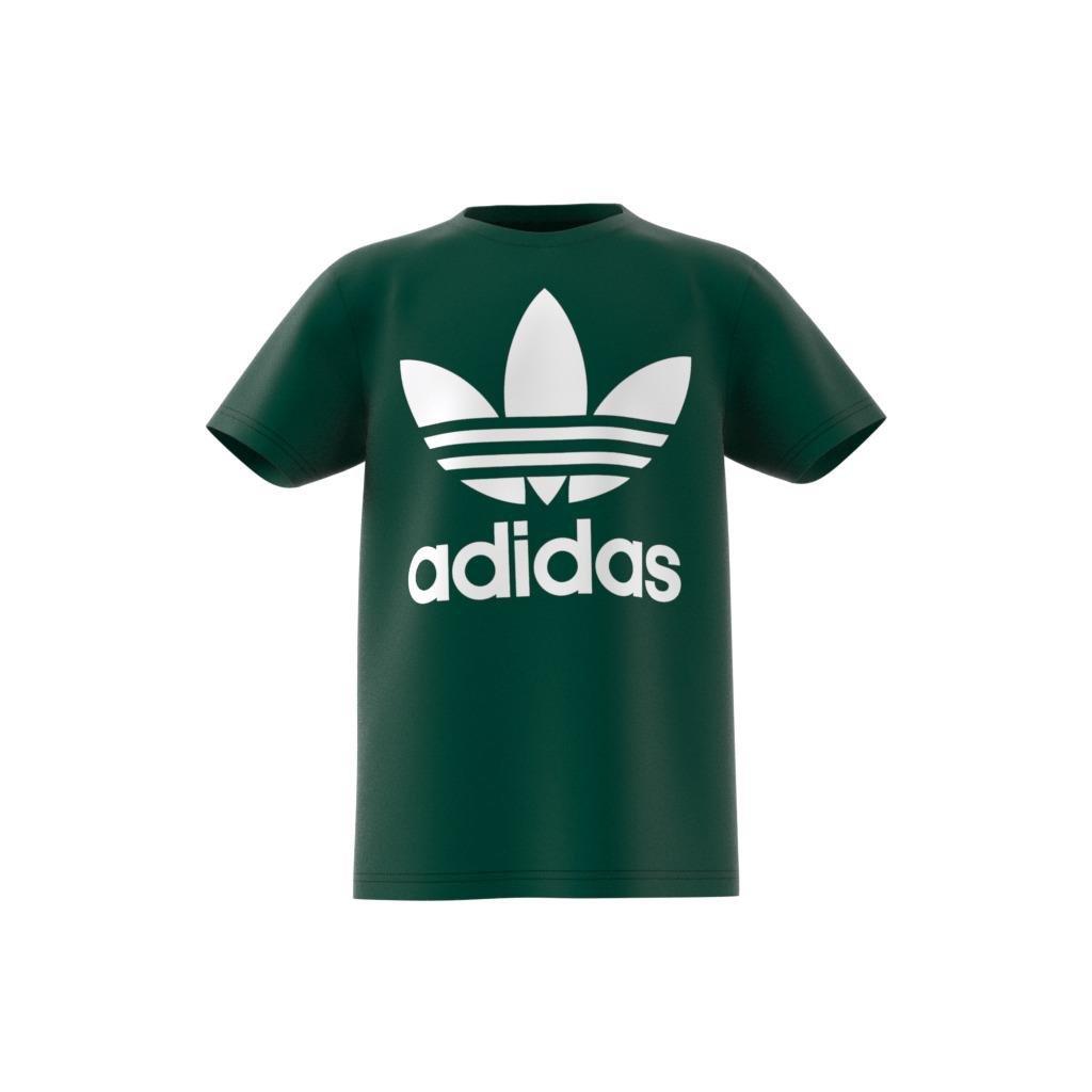 Unisex Kids Trefoil T-Shirt, Green, A901_ONE, large image number 13