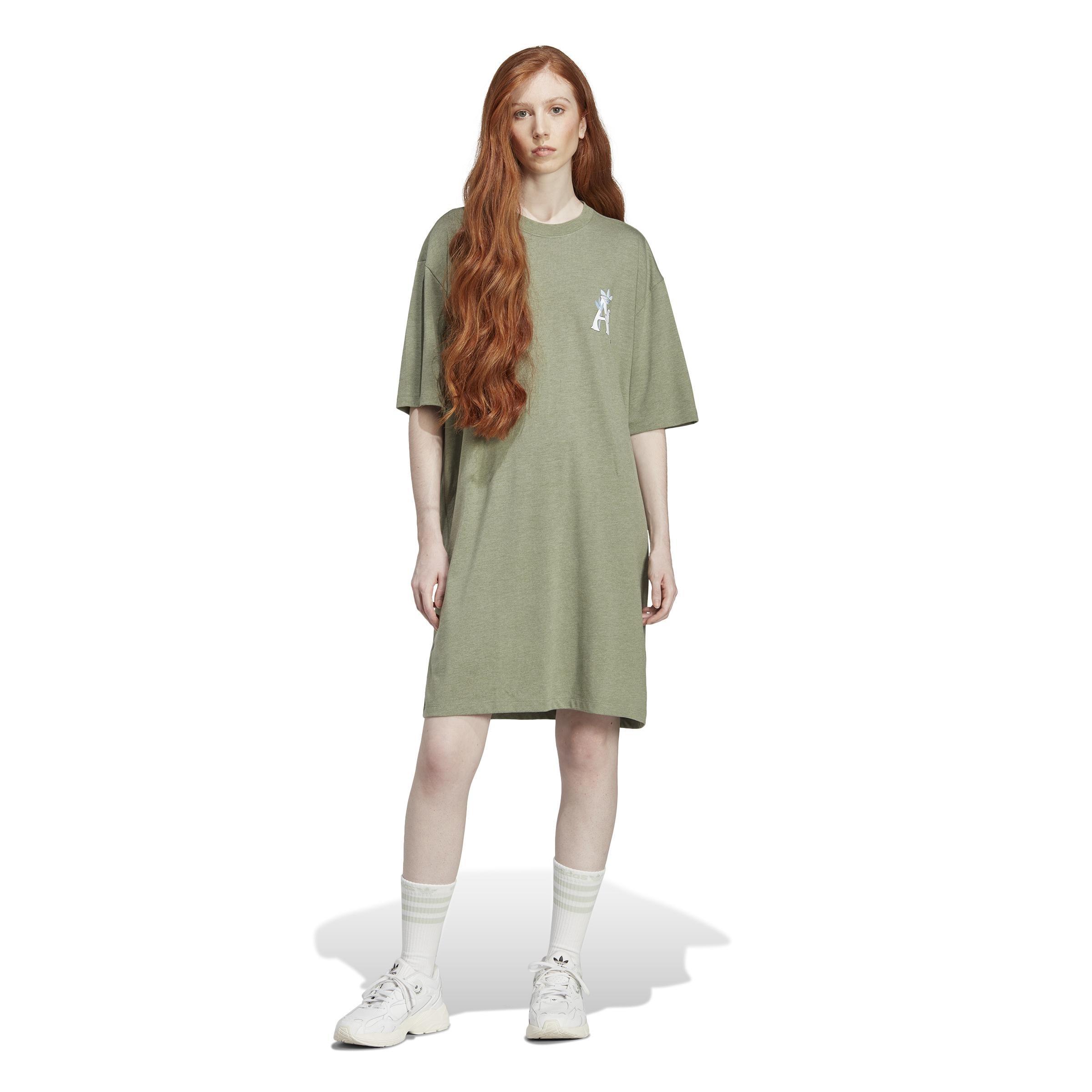 Originals Moomin Tee Dress, Green, A901_ONE, large image number 14