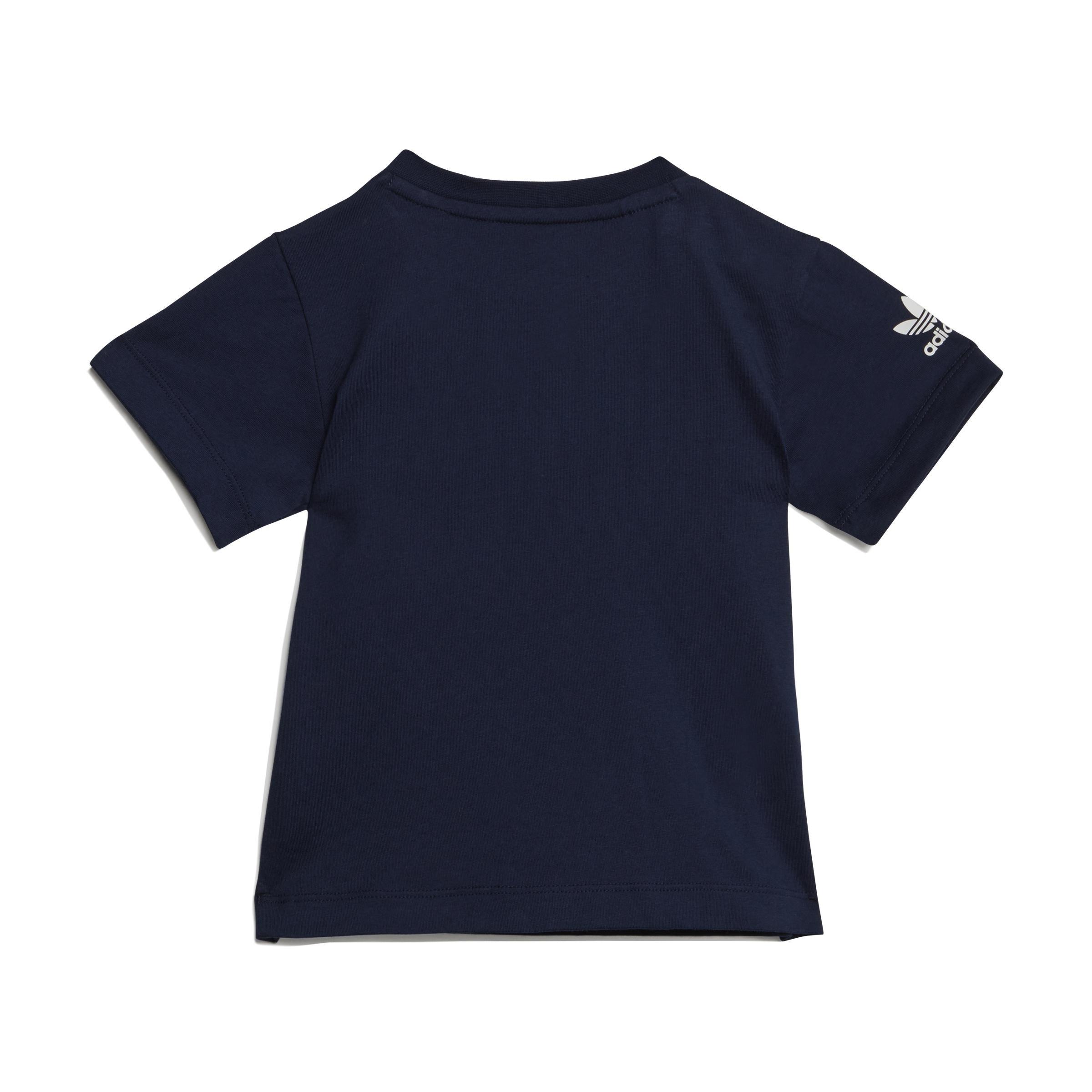 Unisex Kids adidas Rekive Shorts and Tee Set, Blue, A901_ONE, large image number 2