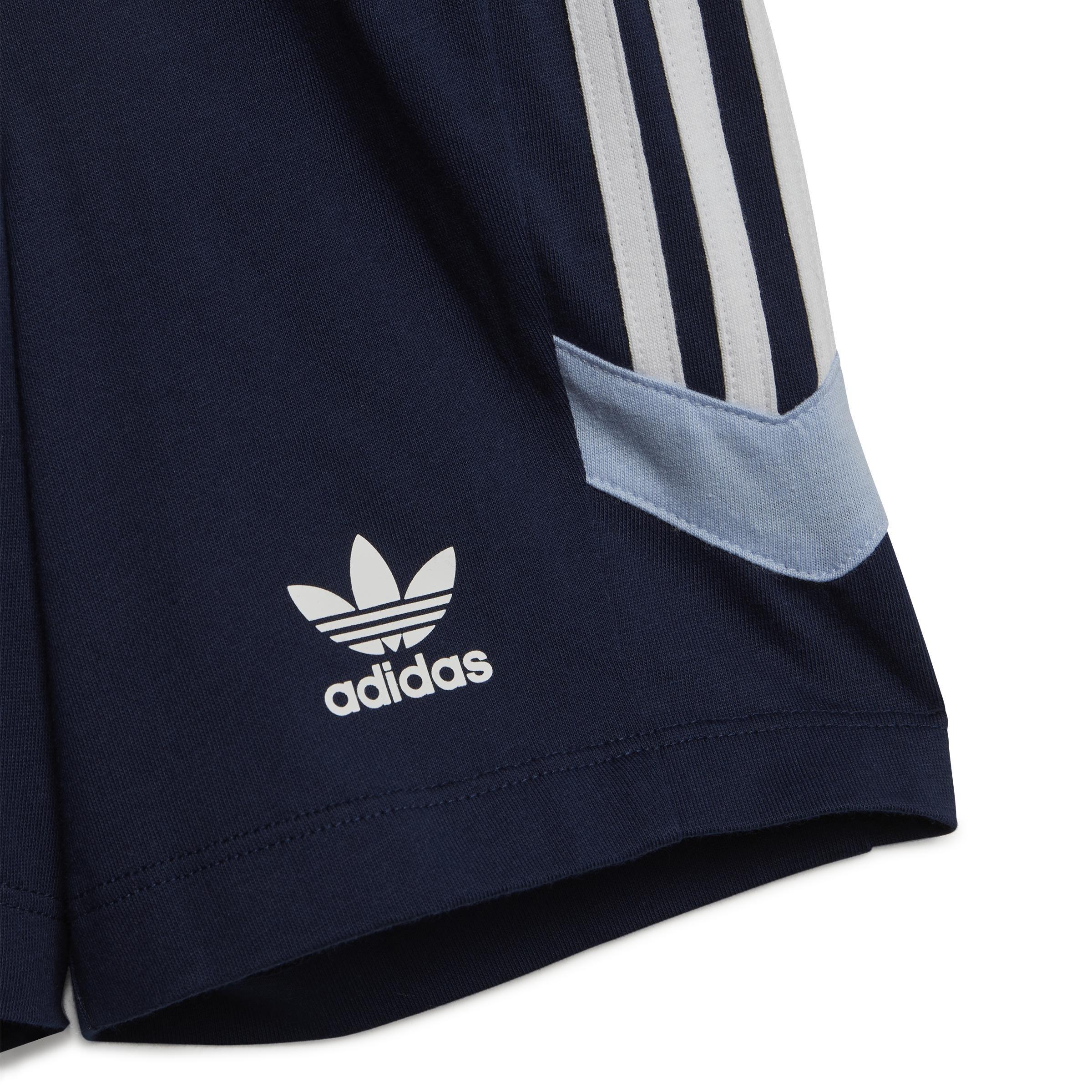 Unisex Kids adidas Rekive Shorts and Tee Set, Blue, A901_ONE, large image number 6