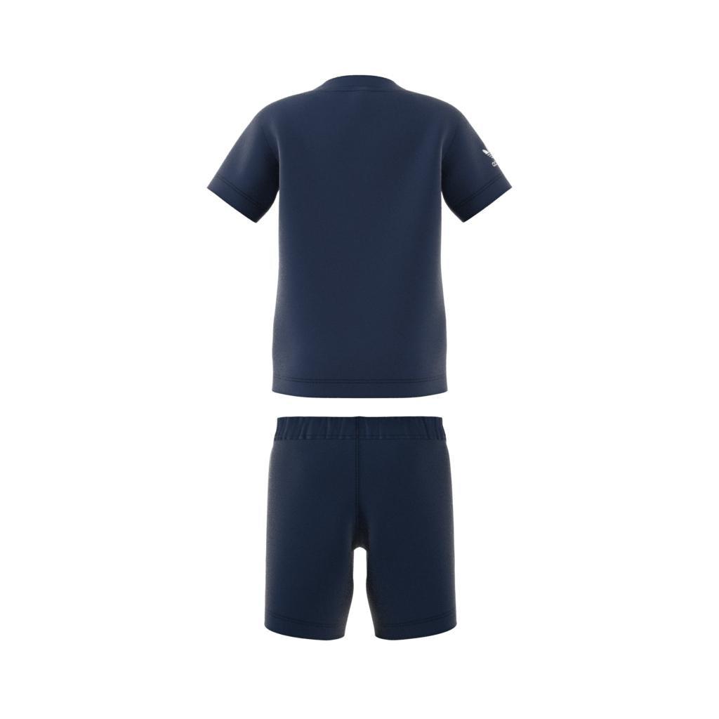 Unisex Kids adidas Rekive Shorts and Tee Set, Blue, A901_ONE, large image number 7