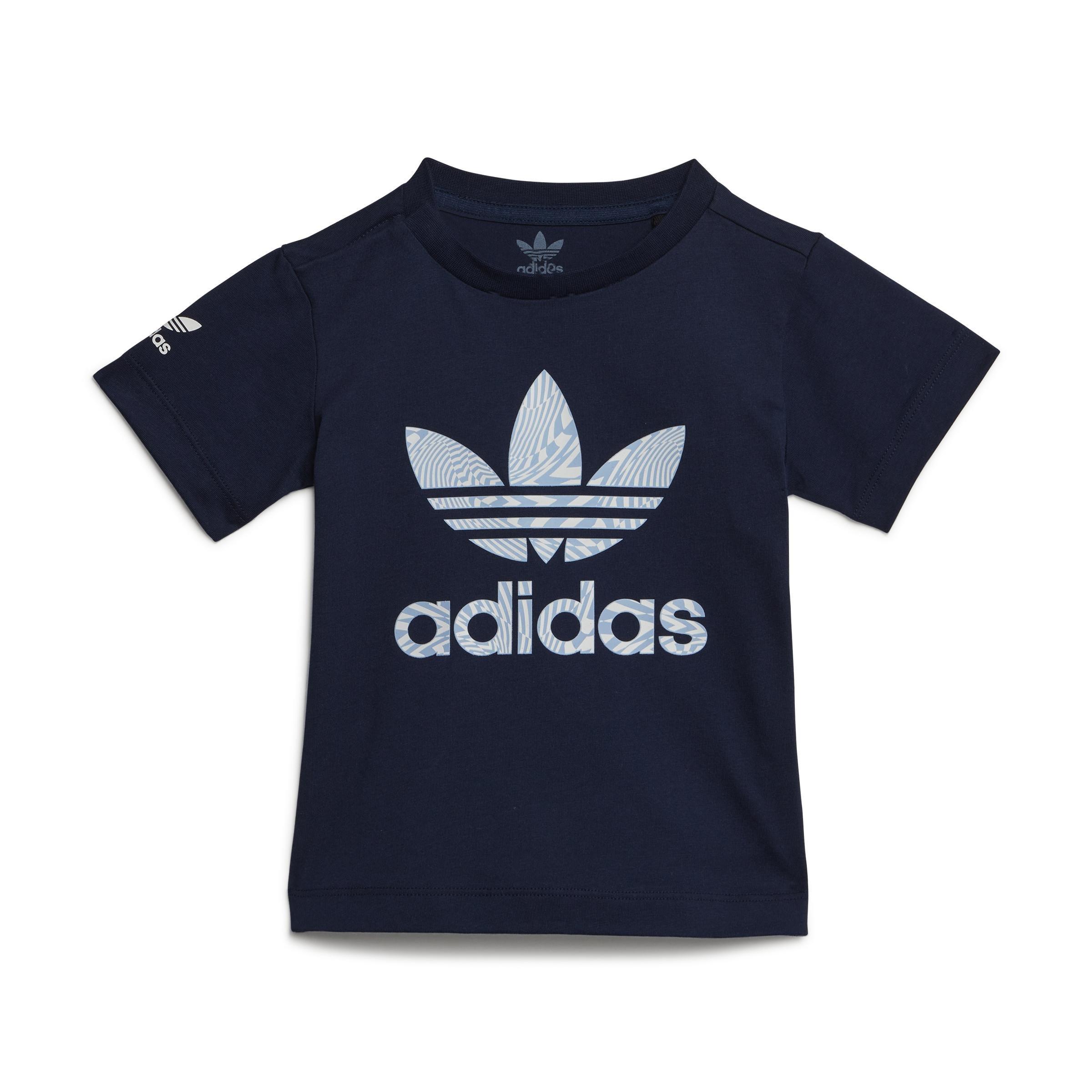 Unisex Kids adidas Rekive Shorts and Tee Set, Blue, A901_ONE, large image number 9