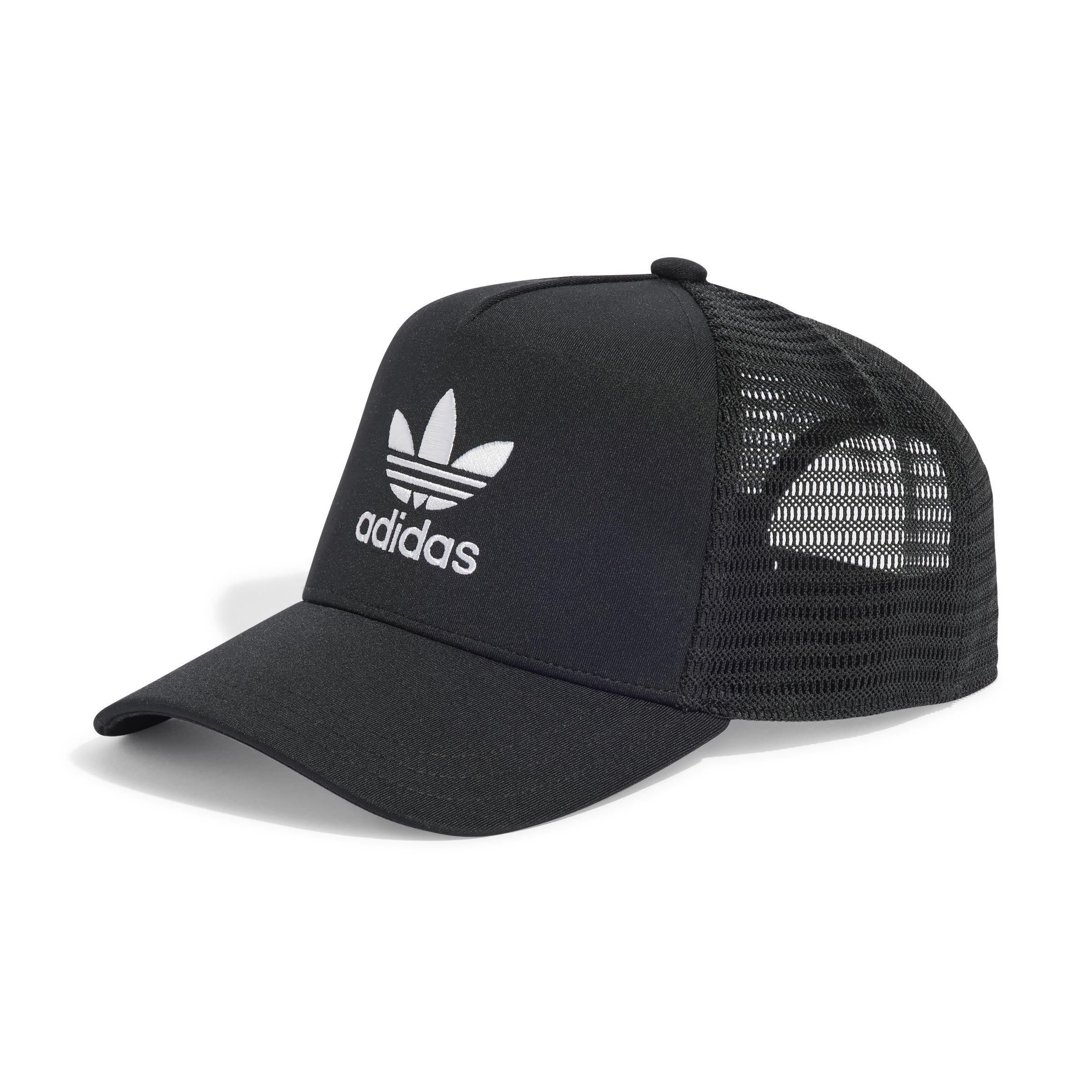 Unisex Adicolor Classic Curved Foam Trucker Cap, Black, A901_ONE, large image number 0