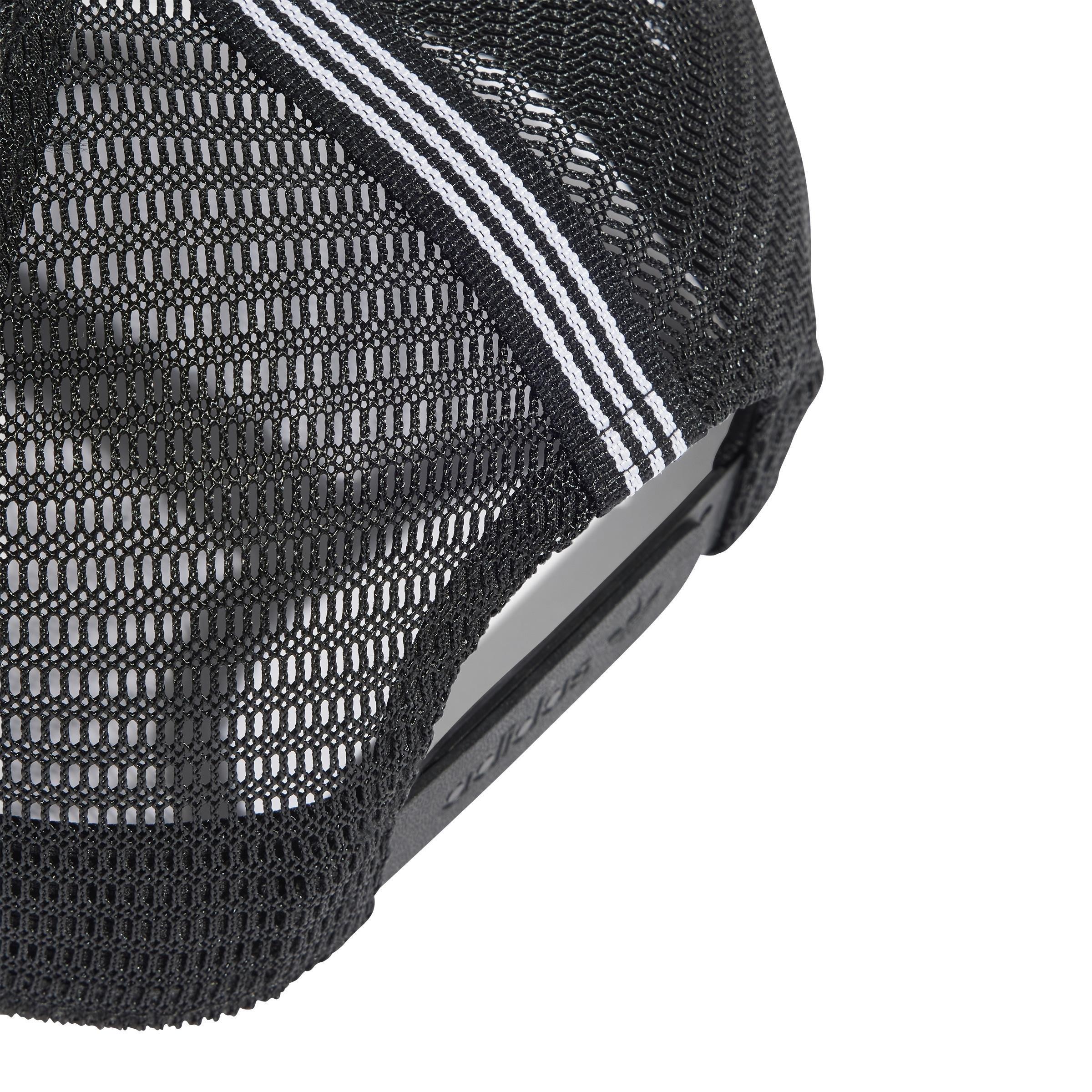Unisex Adicolor Classic Curved Foam Trucker Cap, Black, A901_ONE, large image number 2