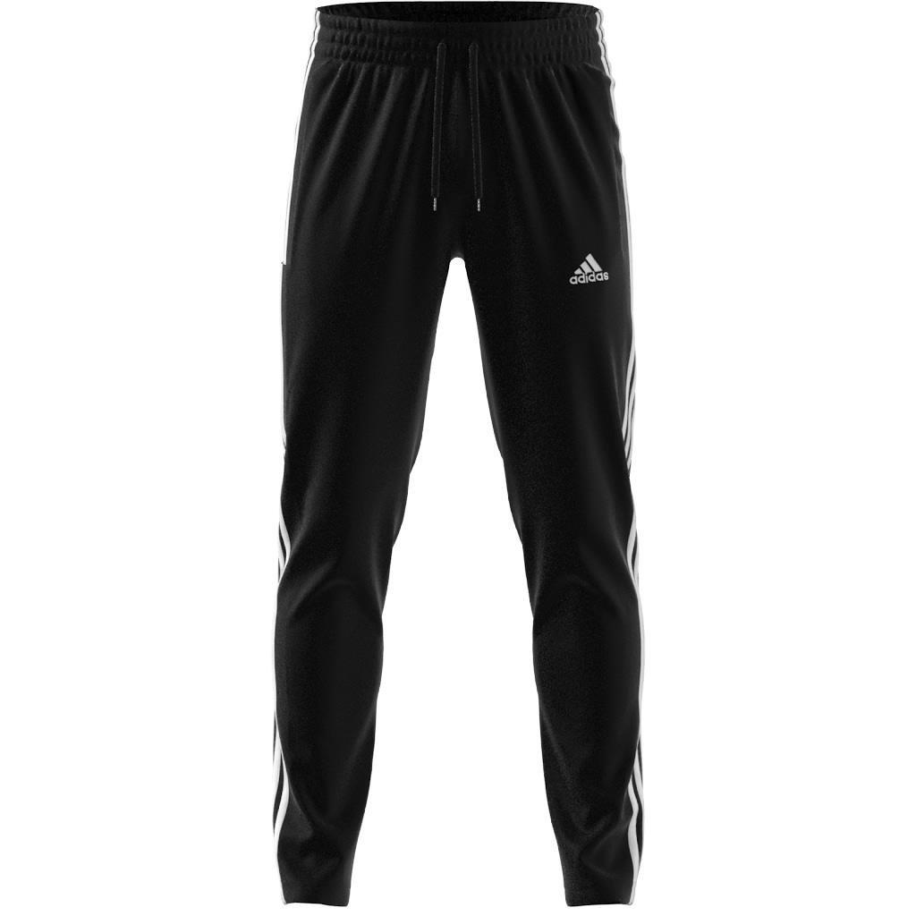 Essentials Single Jersey Tapered Open Hem 3-Stripes Joggers, Black, A901_ONE, large image number 3