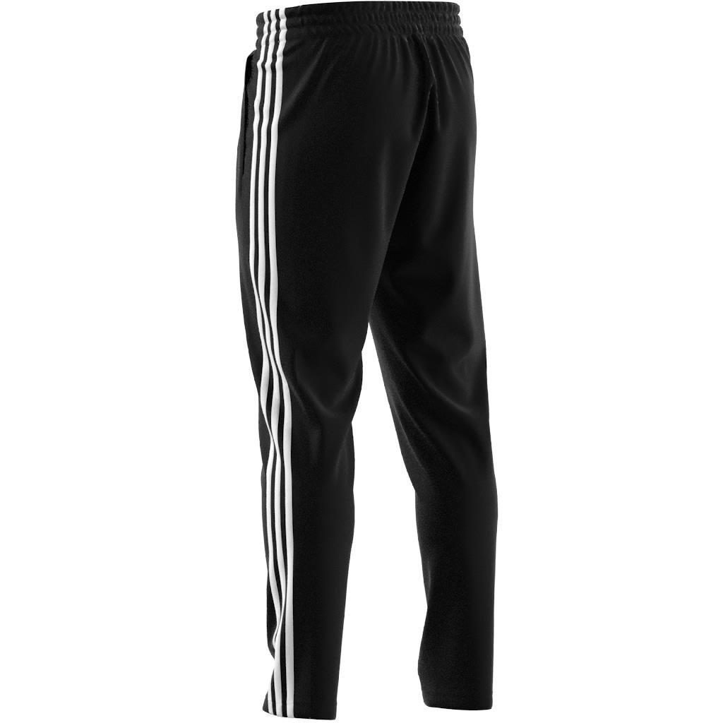 Essentials Single Jersey Tapered Open Hem 3-Stripes Joggers, Black, A901_ONE, large image number 8