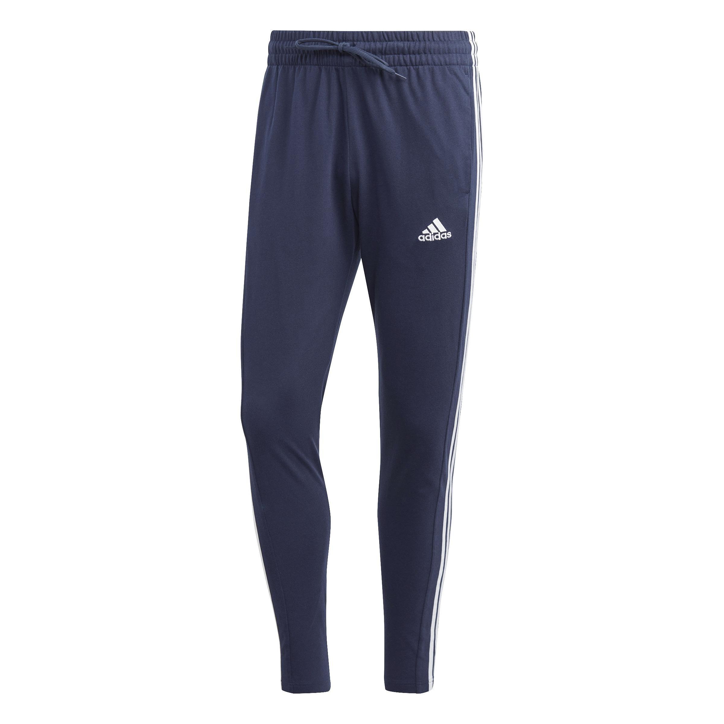 Essentials Single Jersey 3-Stripes Joggers, Blue, A901_ONE, large image number 1