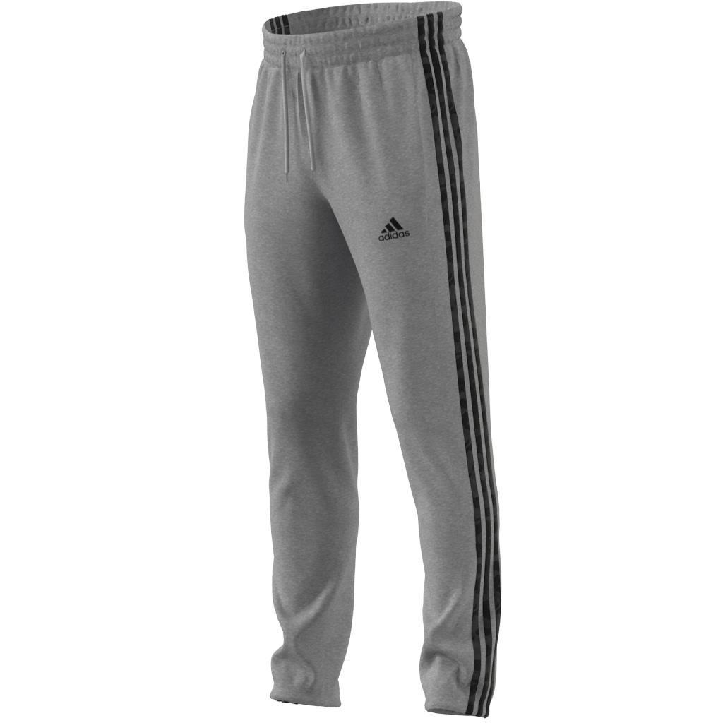 Essentials French Terry Tapered Elastic Cuff 3-Stripes Joggers, Grey, A901_ONE, large image number 2