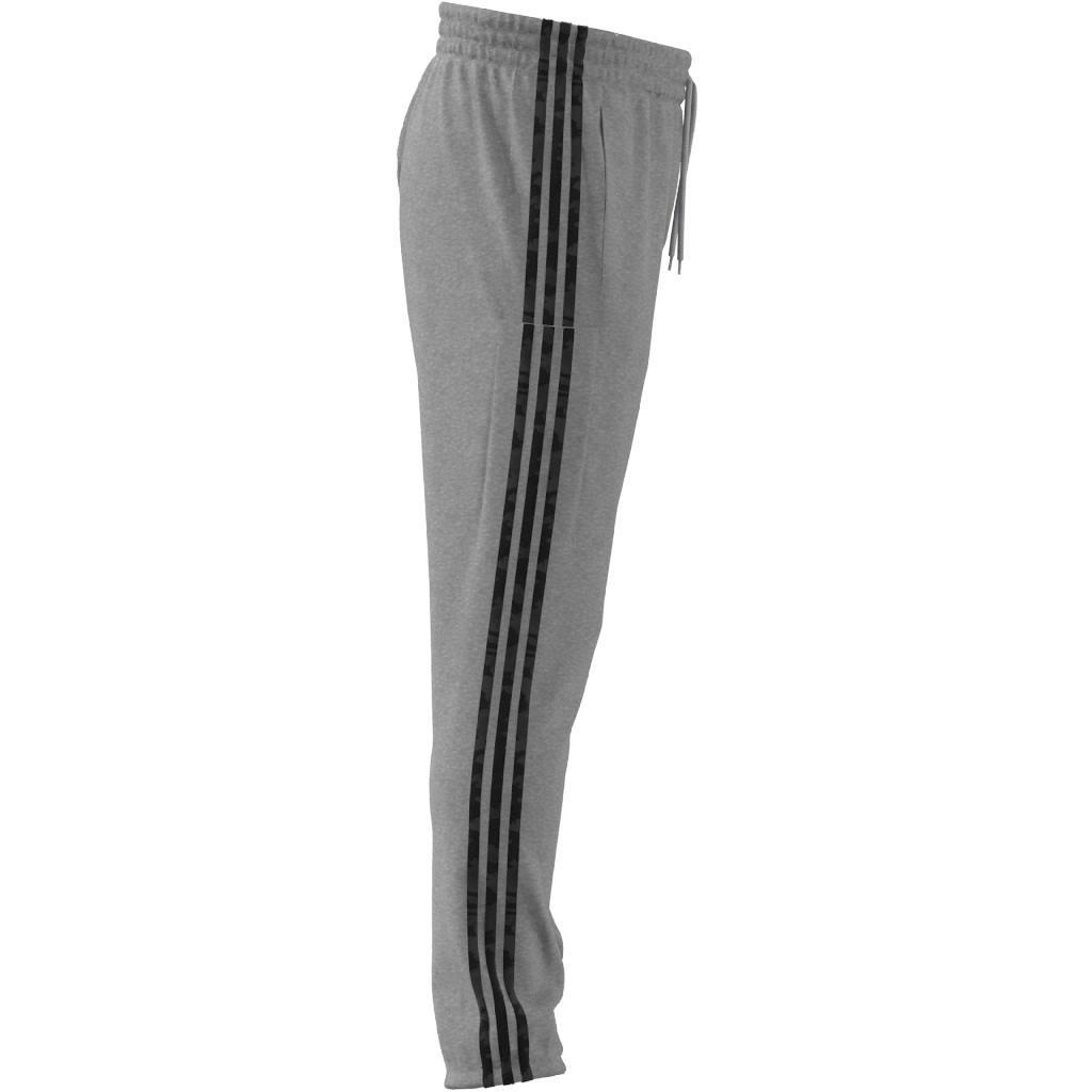 Essentials French Terry Tapered Elastic Cuff 3-Stripes Joggers, Grey, A901_ONE, large image number 4