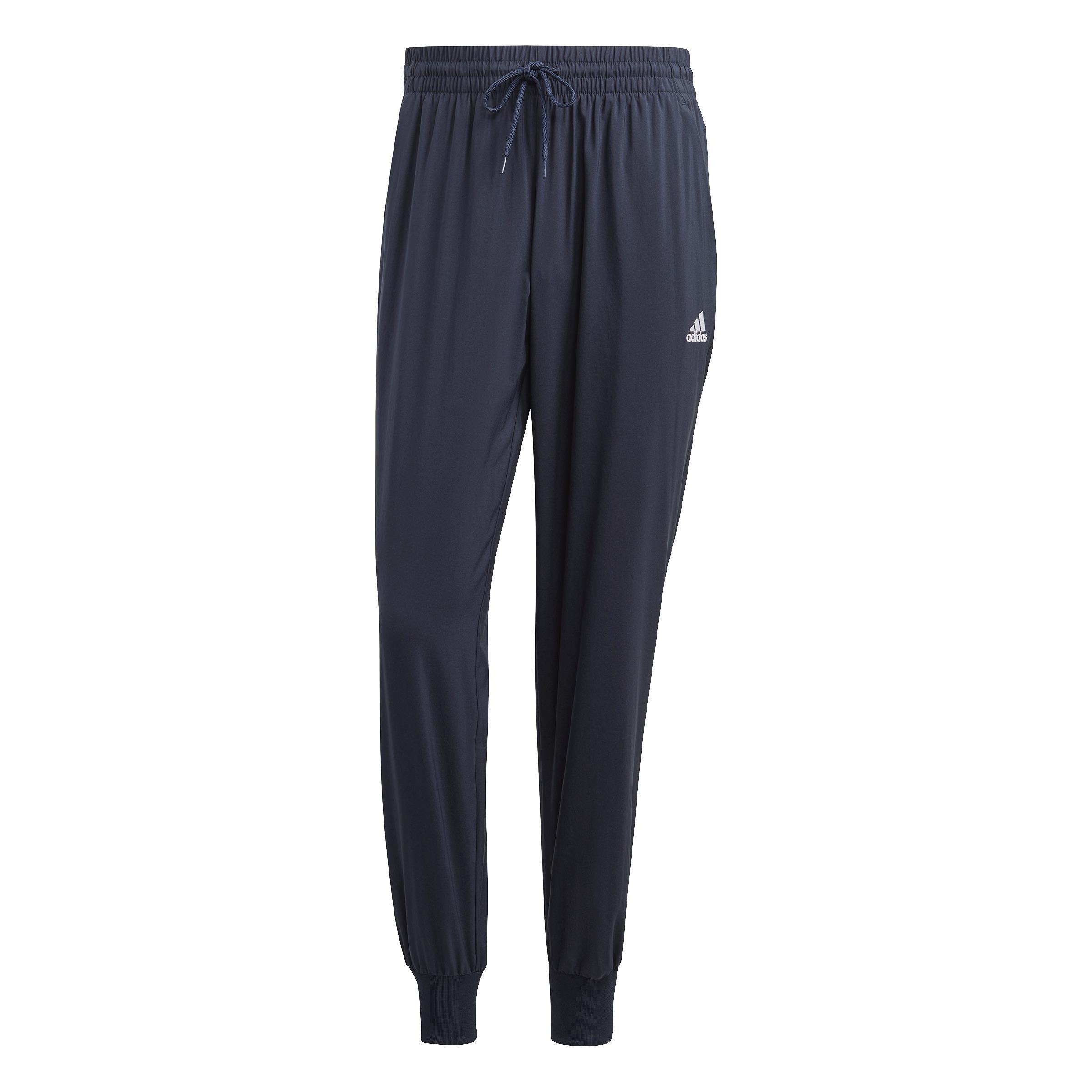 AEROREADY Essentials Stanford Tapered Cuff Embroidered Small Logo Tracksuit Bottoms, Blue, A901_ONE, large image number 1