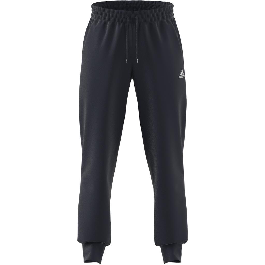 AEROREADY Essentials Stanford Tapered Cuff Embroidered Small Logo Tracksuit Bottoms, Blue, A901_ONE, large image number 6