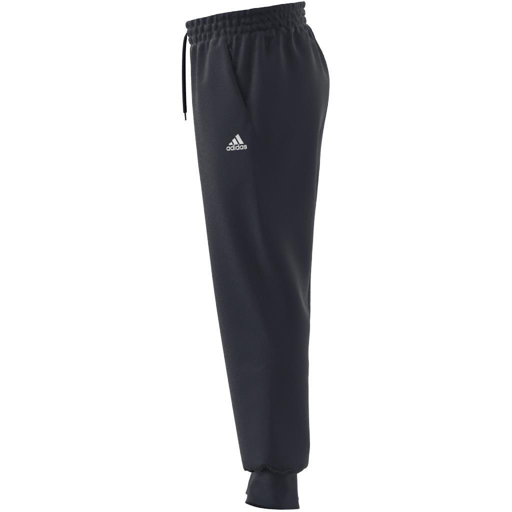 AEROREADY Essentials Stanford Tapered Cuff Embroidered Small Logo Tracksuit Bottoms, Blue, A901_ONE, large image number 7