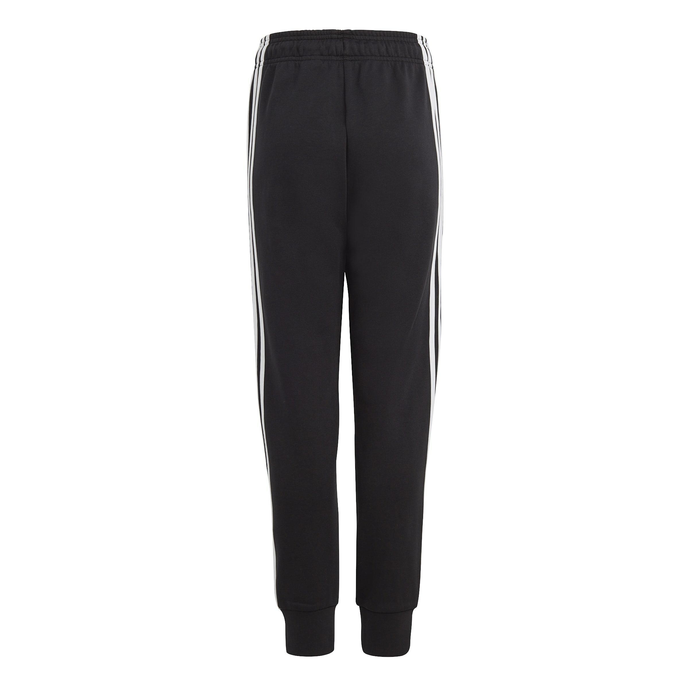 Kids Unisex Future Icons 3-Stripes Cotton Tracksuit Bottoms, Black, , large image number 2