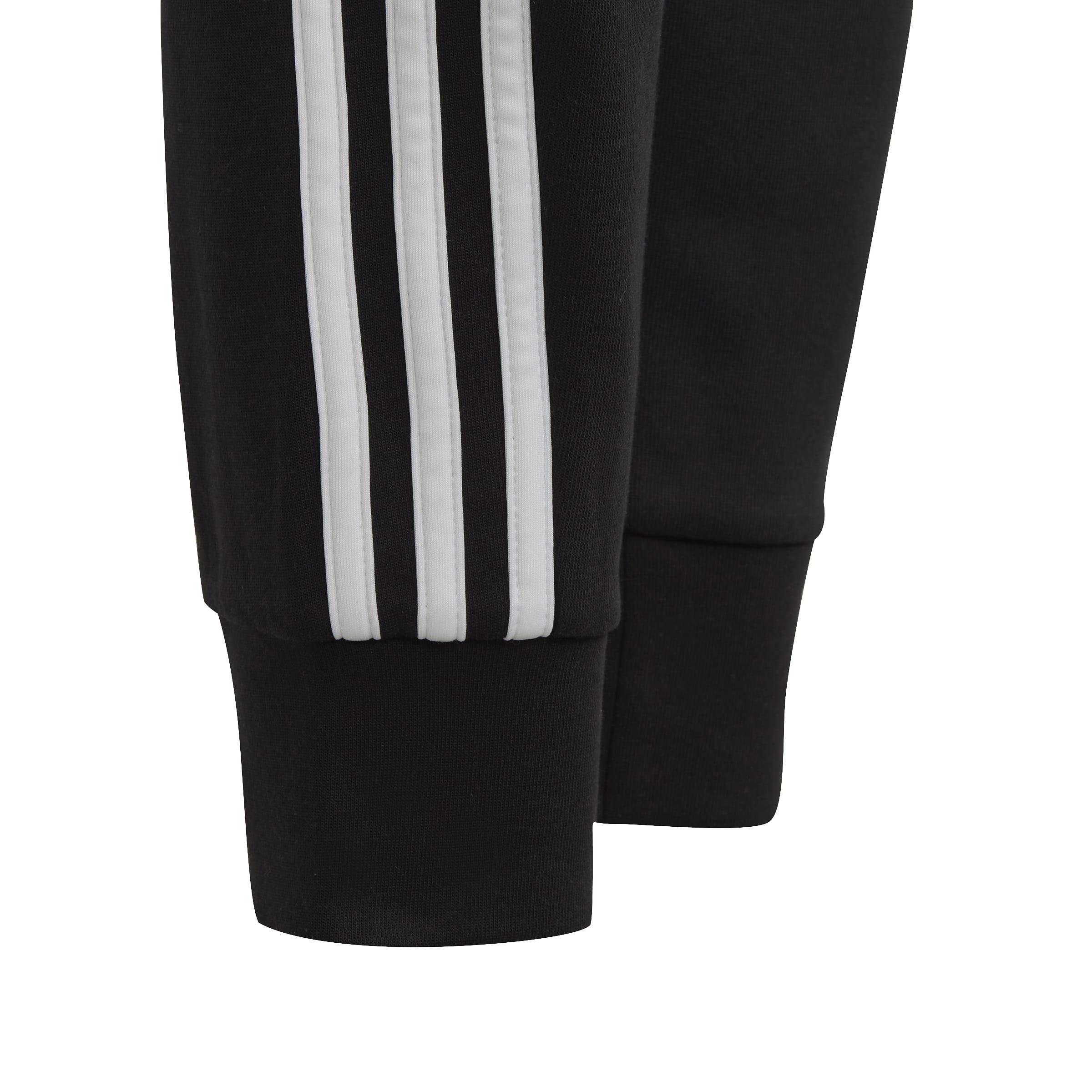 Kids Unisex Future Icons 3-Stripes Cotton Tracksuit Bottoms, Black, A901_ONE, large image number 5