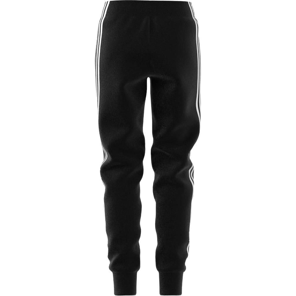 Kids Unisex Future Icons 3-Stripes Cotton Tracksuit Bottoms, Black, A901_ONE, large image number 6