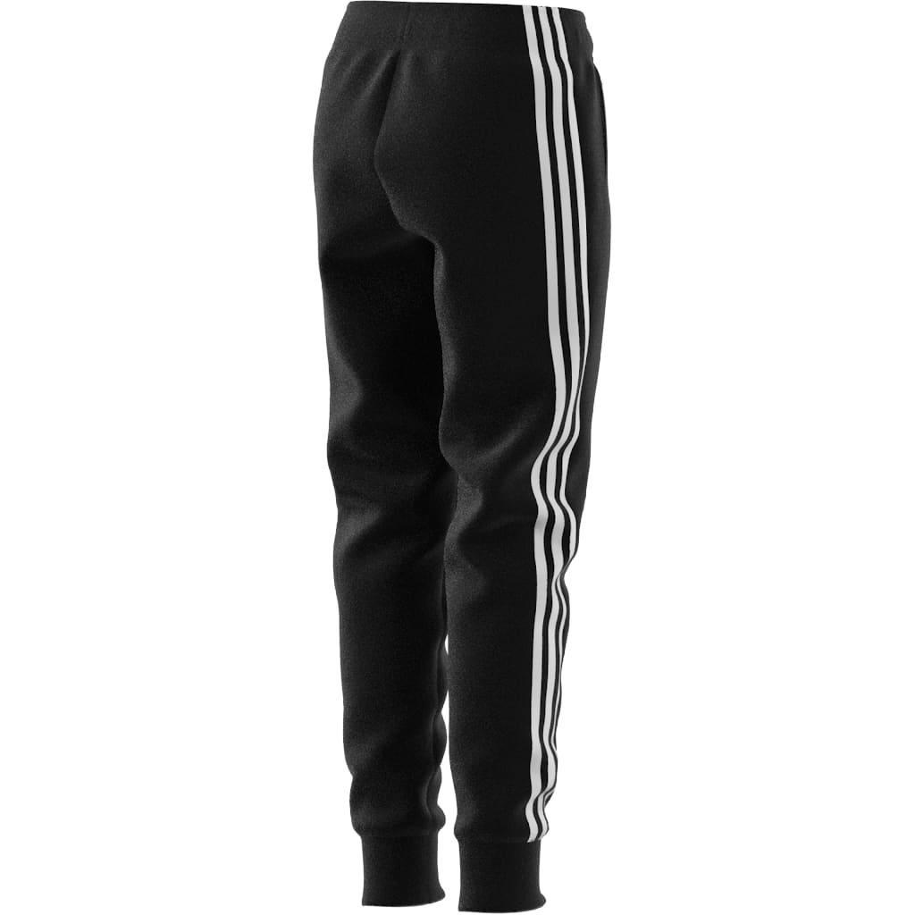 Kids Unisex Future Icons 3-Stripes Cotton Tracksuit Bottoms, Black, A901_ONE, large image number 7