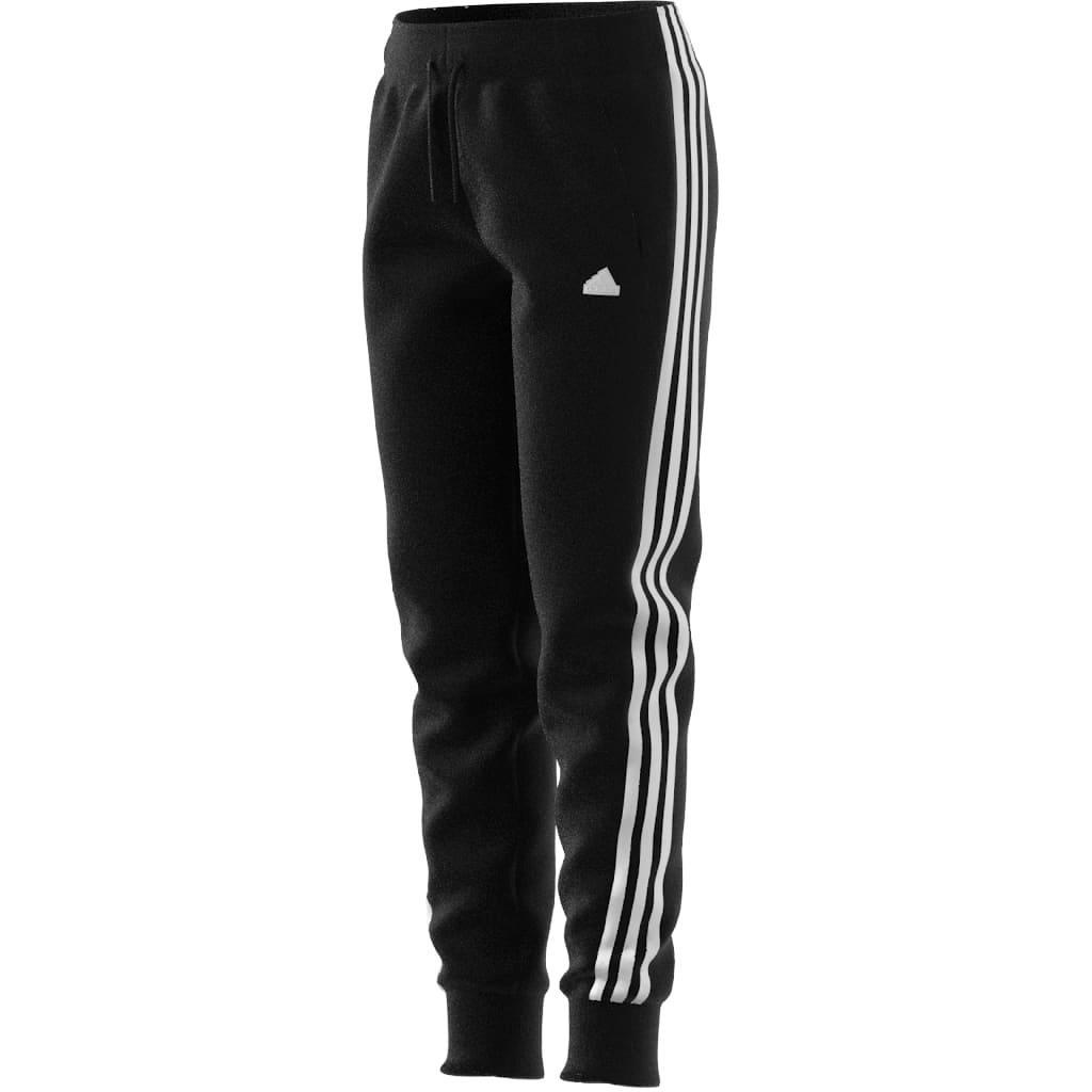 Kids Unisex Future Icons 3-Stripes Cotton Tracksuit Bottoms, Black, A901_ONE, large image number 8
