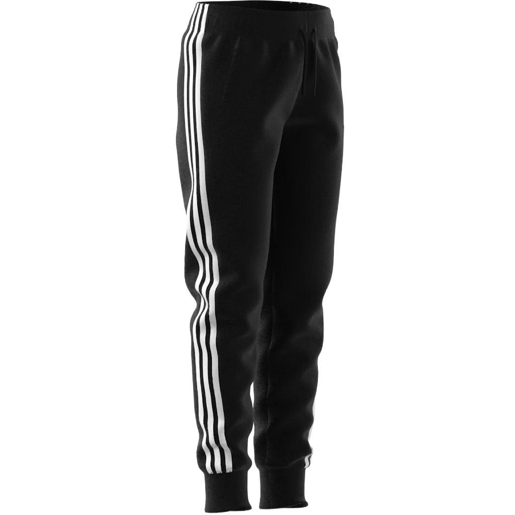 Kids Unisex Future Icons 3-Stripes Cotton Tracksuit Bottoms, Black, A901_ONE, large image number 10