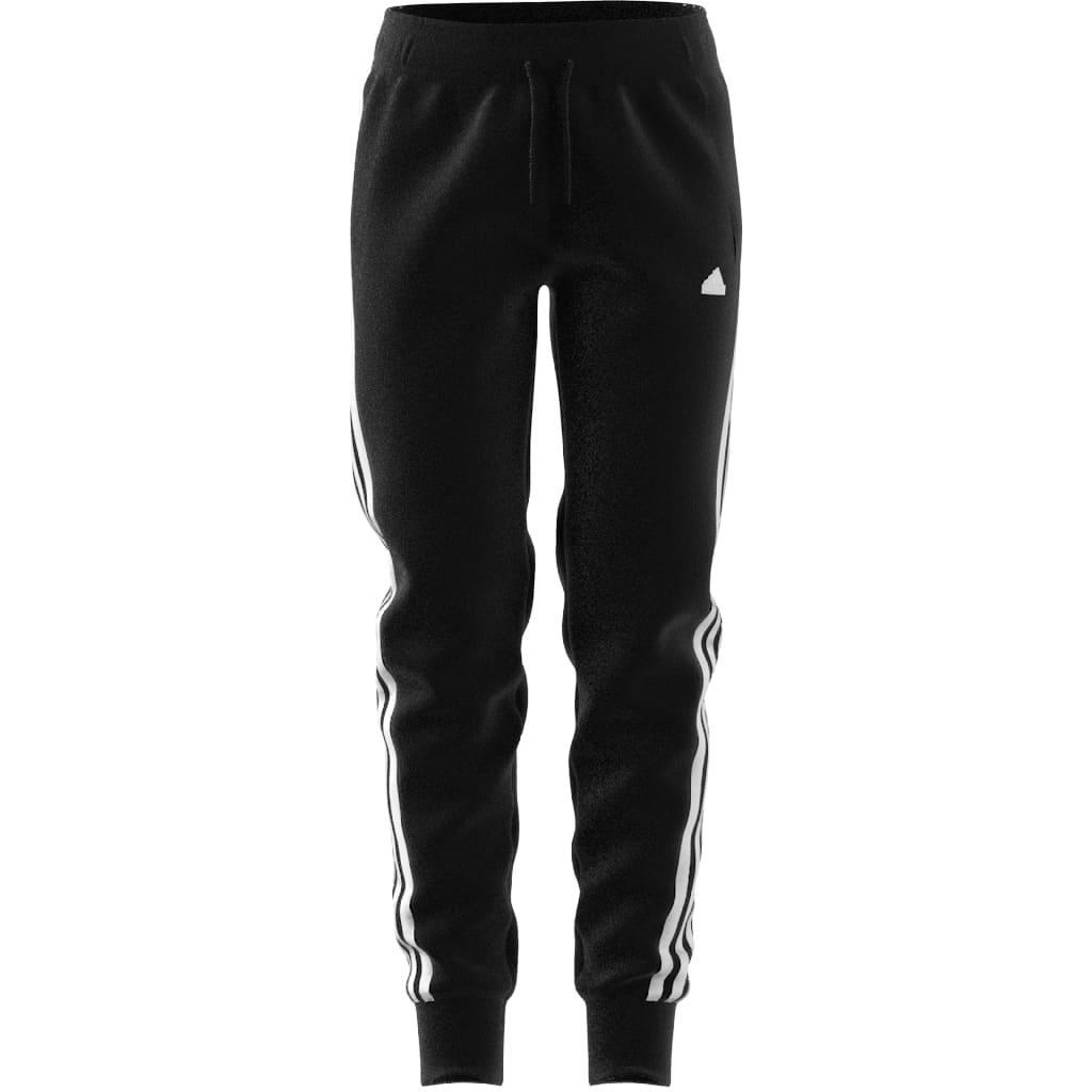 Kids Unisex Future Icons 3-Stripes Cotton Tracksuit Bottoms, Black, A901_ONE, large image number 11