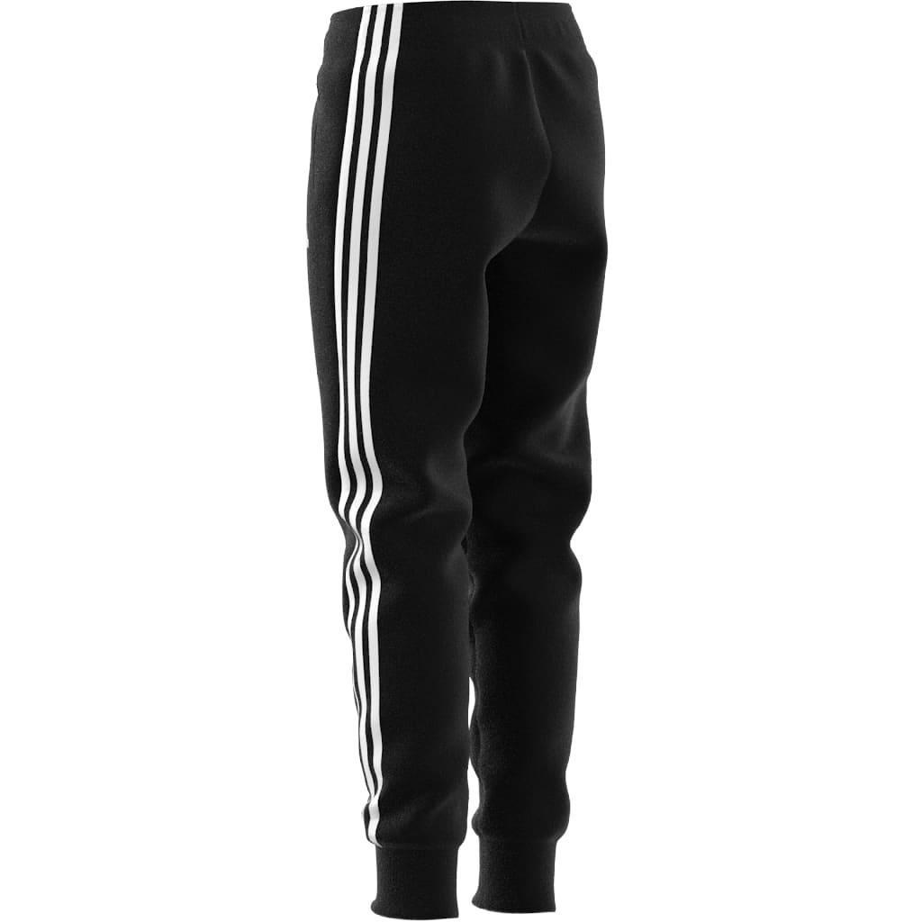 Kids Unisex Future Icons 3-Stripes Cotton Tracksuit Bottoms, Black, A901_ONE, large image number 12