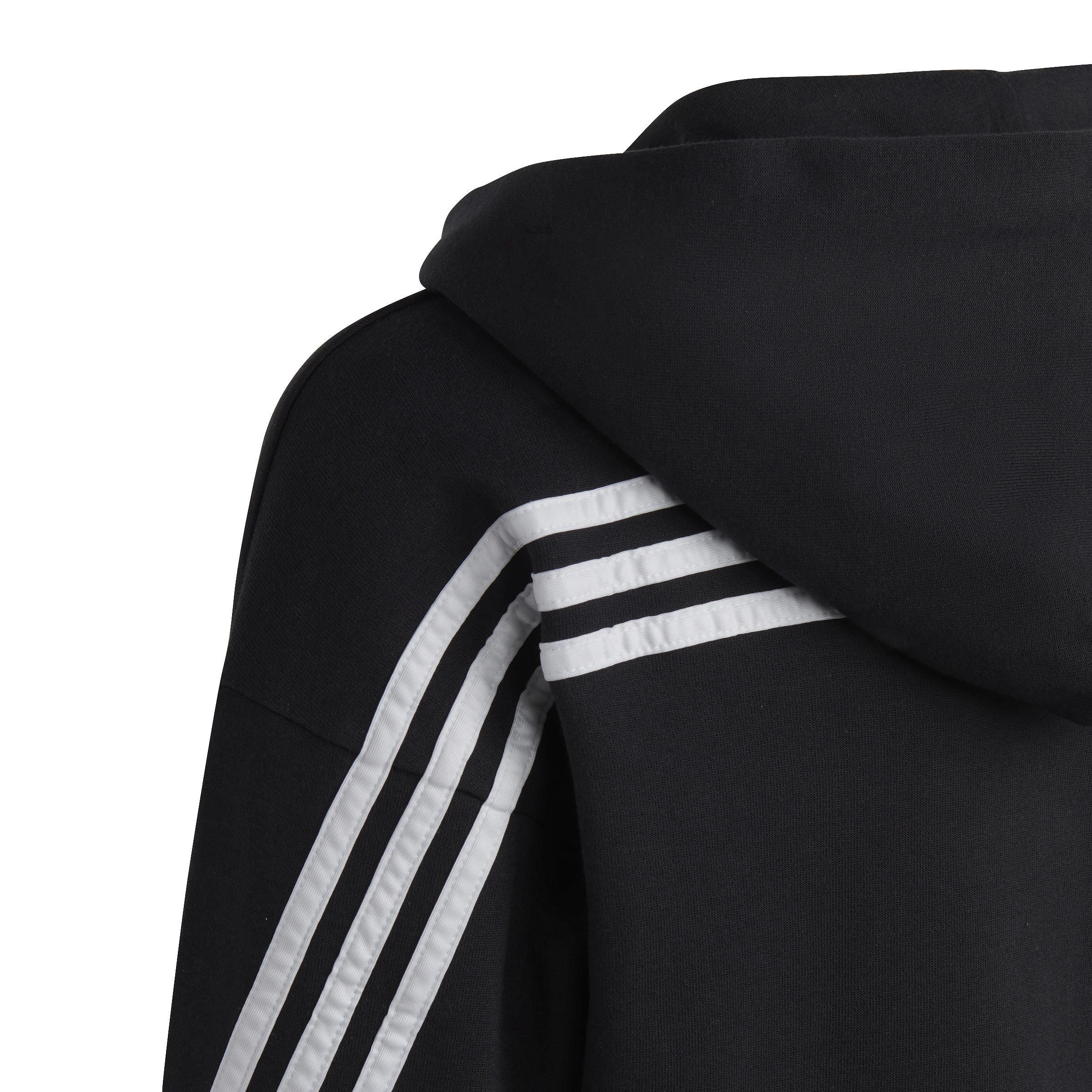 Kids Future Icons 3-Stripes Full-Zip Hoodie, Black, , large image number 3