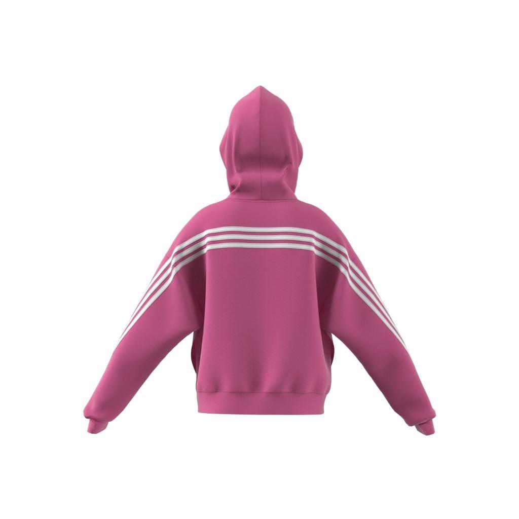 Future Icons 3-Stripes Full-Zip Hoodie, Pink, A901_ONE, large image number 1