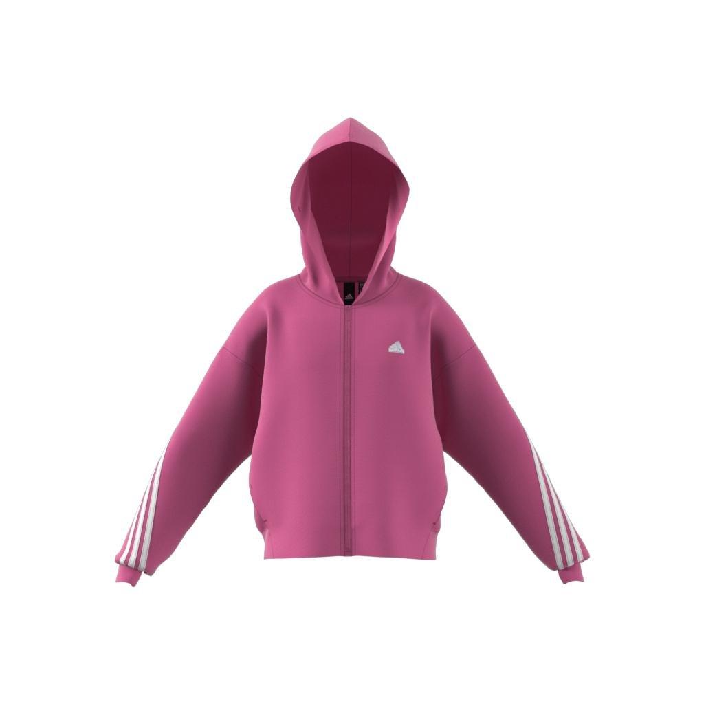 Future Icons 3-Stripes Full-Zip Hoodie, Pink, A901_ONE, large image number 8