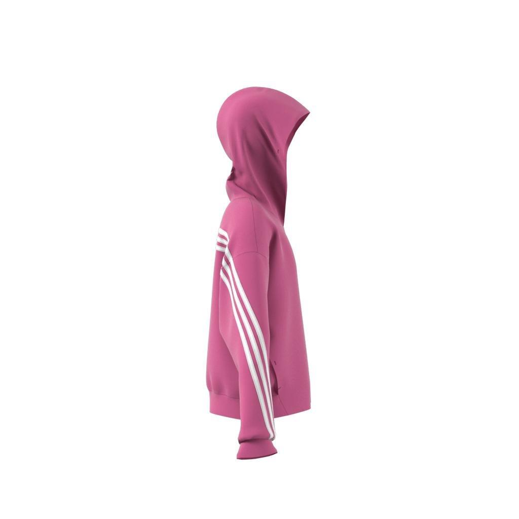 Kids Future Icons 3-Stripes Full-Zip Hoodie, Pink, A901_ONE, large image number 11