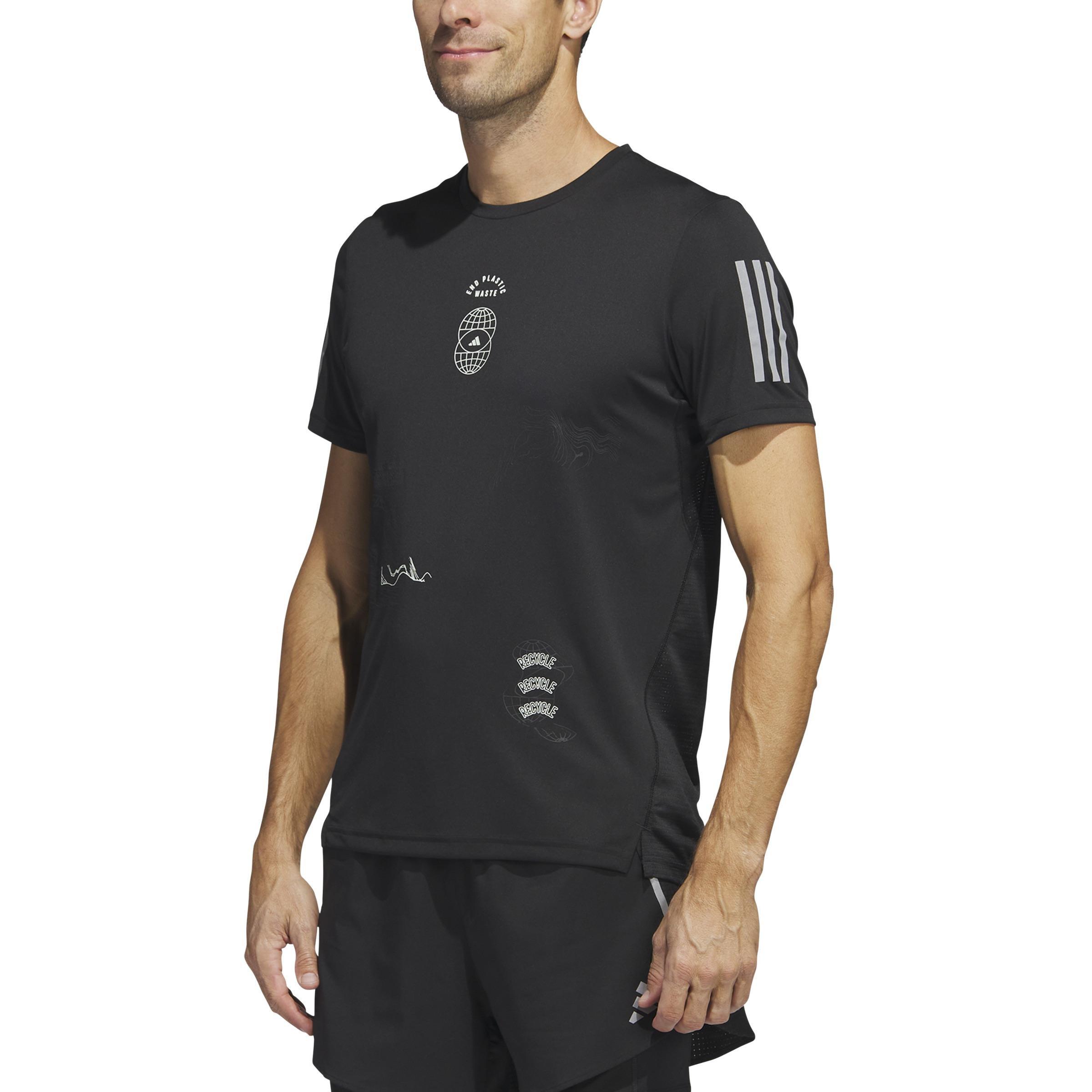 Global Running Short Sleeve T-Shirt, Black, A901_ONE, large image number 0