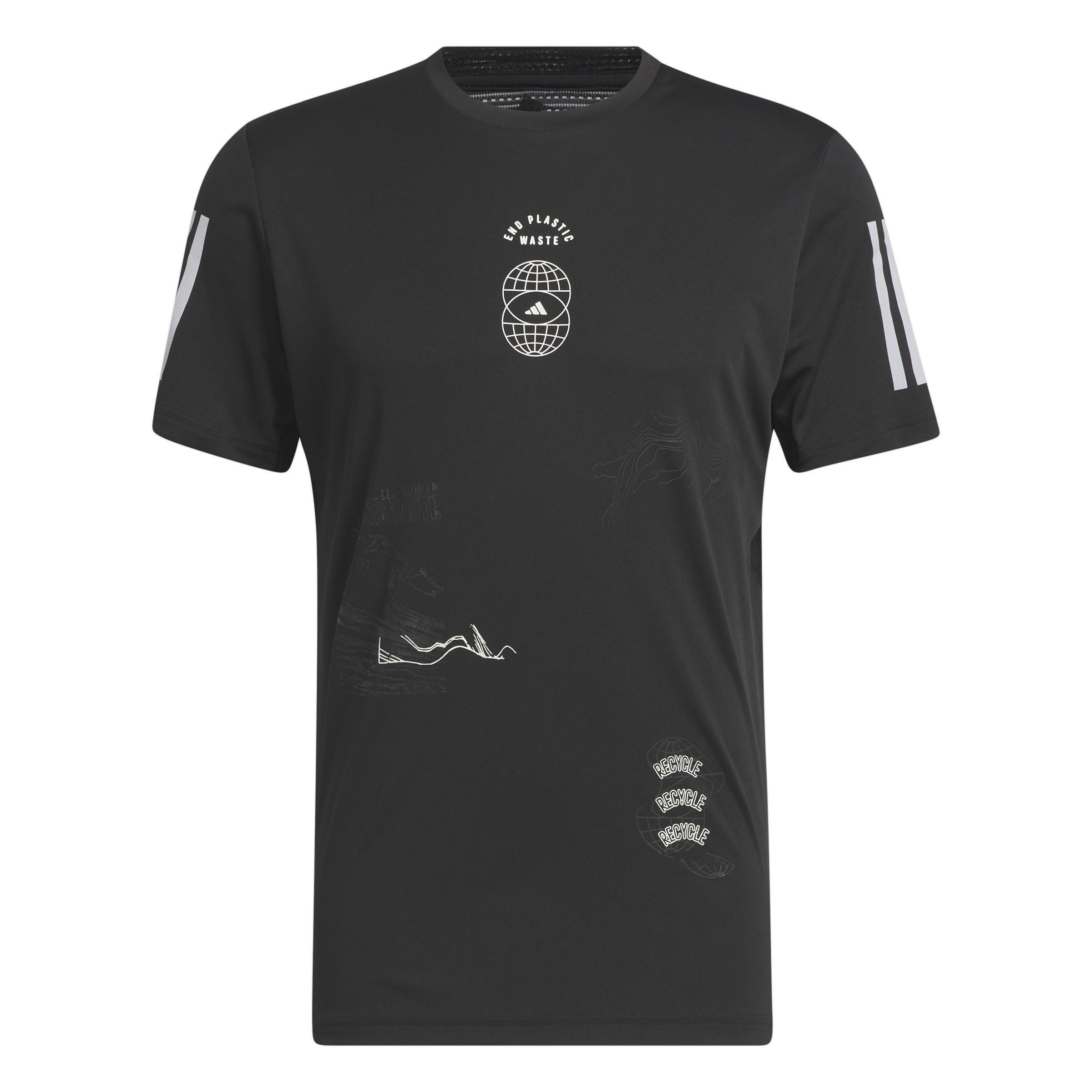 Global Running Short Sleeve T-Shirt, Black, A901_ONE, large image number 1