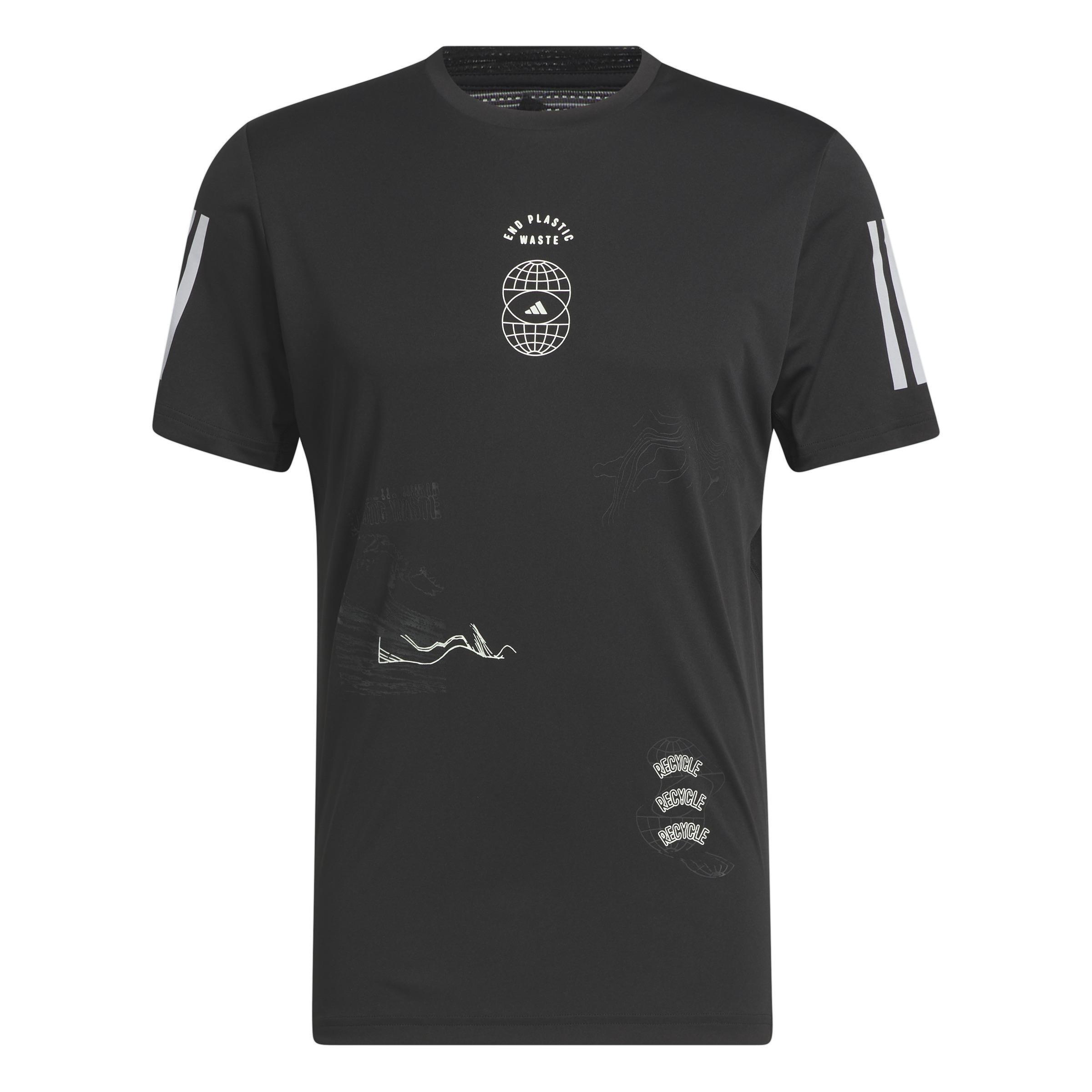 Global Running Short Sleeve T-Shirt, Black, A901_ONE, large image number 2