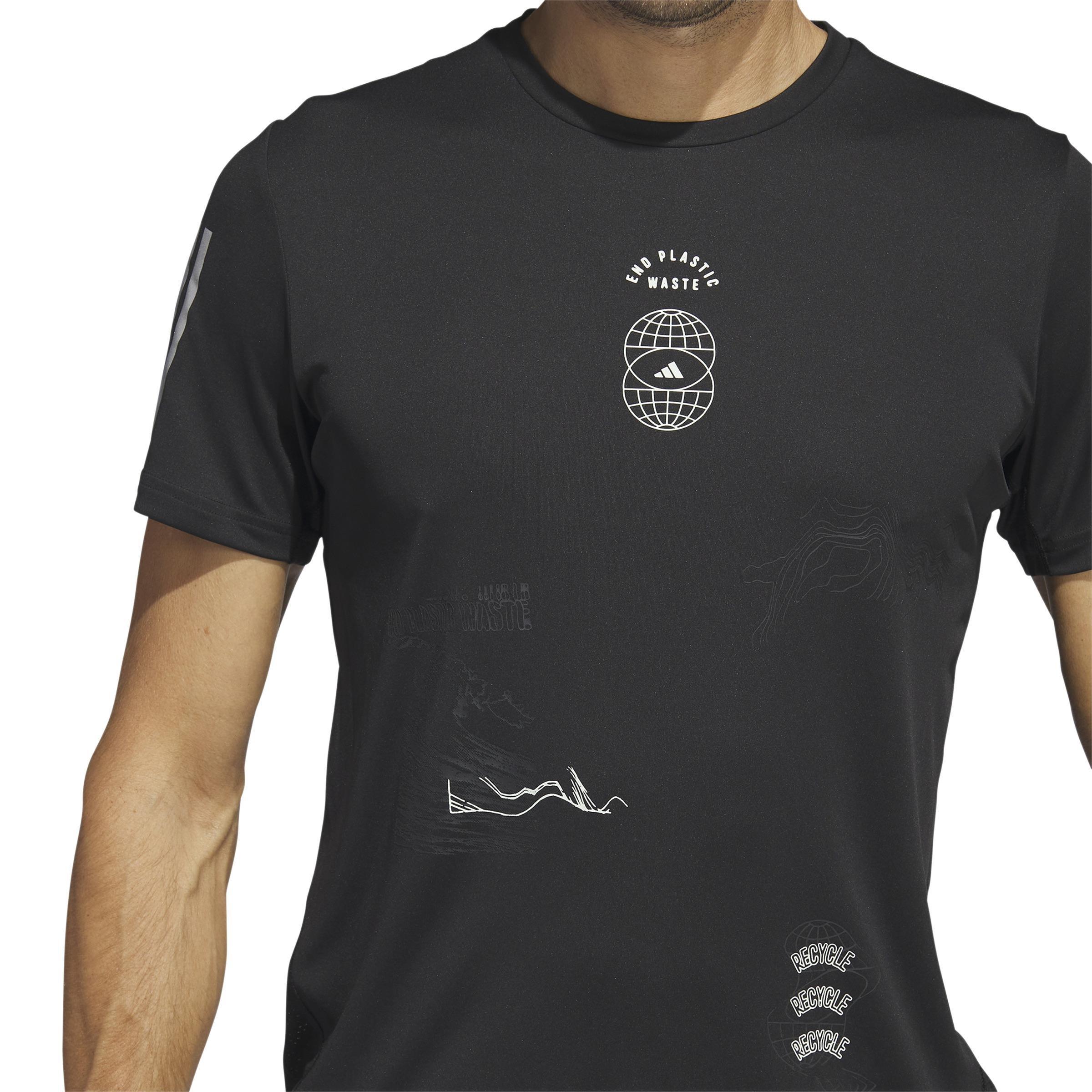 Global Running Short Sleeve T-Shirt, Black, A901_ONE, large image number 5