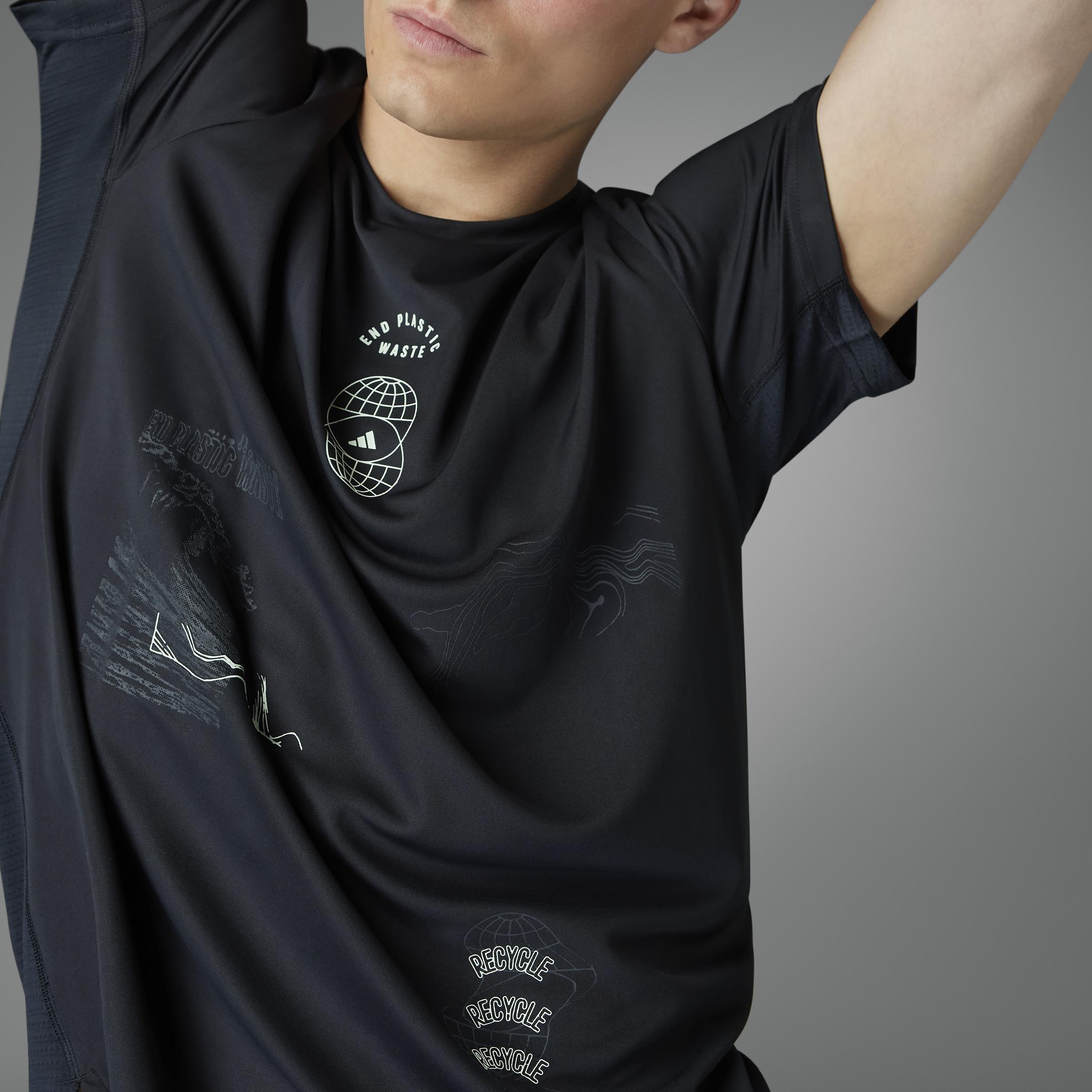 Global Running Short Sleeve T-Shirt, Black, A901_ONE, large image number 11