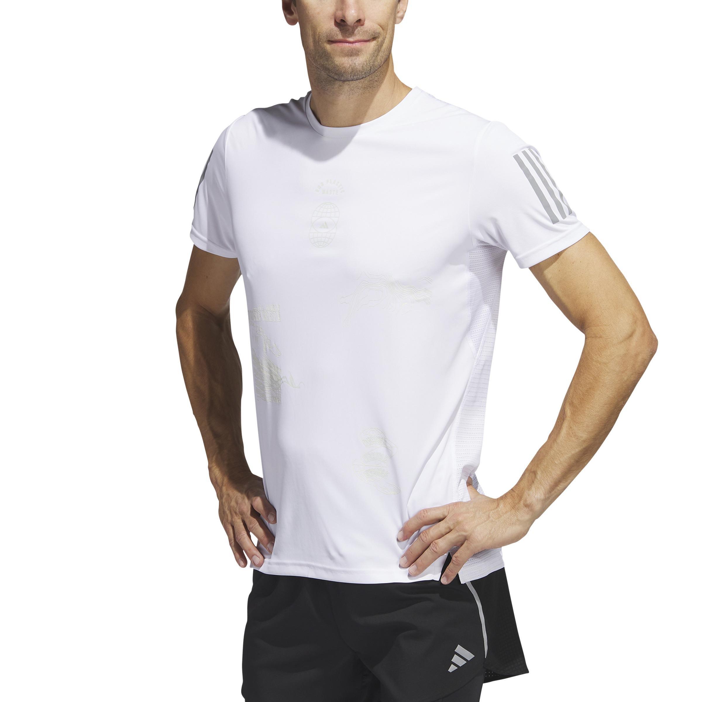 Global Running Short Sleeve T-Shirt, White, A901_ONE, large image number 0