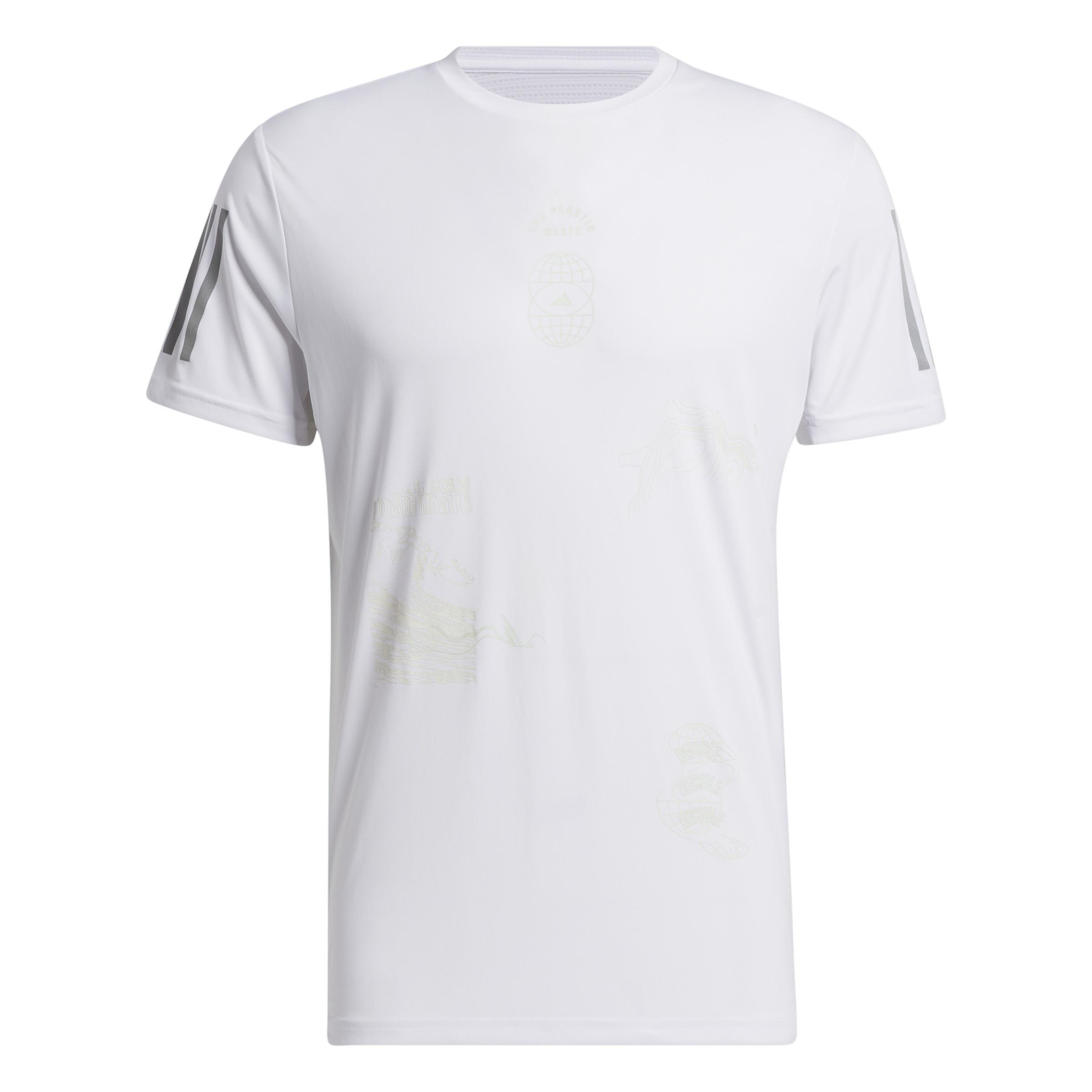 Global Running Short Sleeve T-Shirt, White, A901_ONE, large image number 1