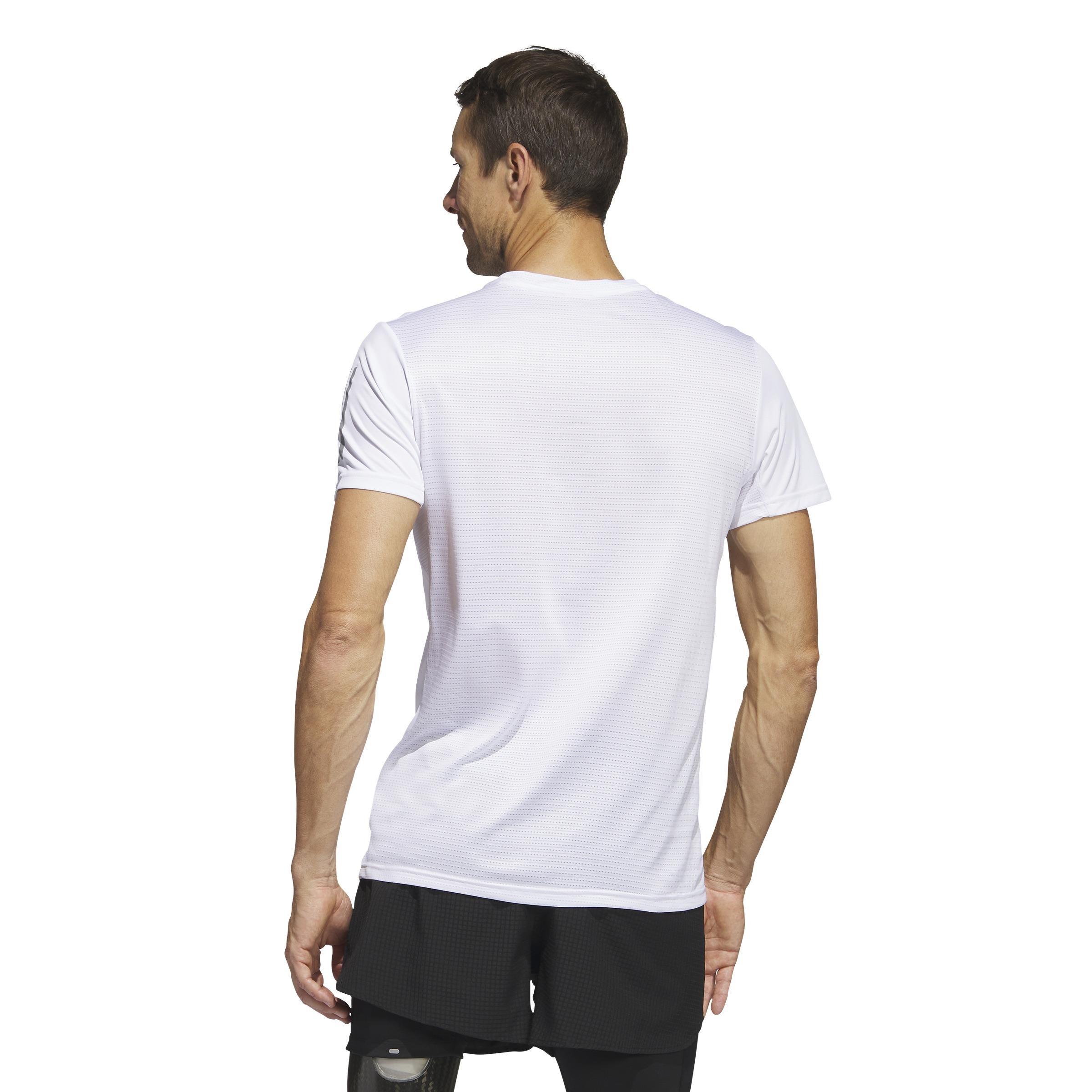 Global Running Short Sleeve T-Shirt, White, A901_ONE, large image number 3