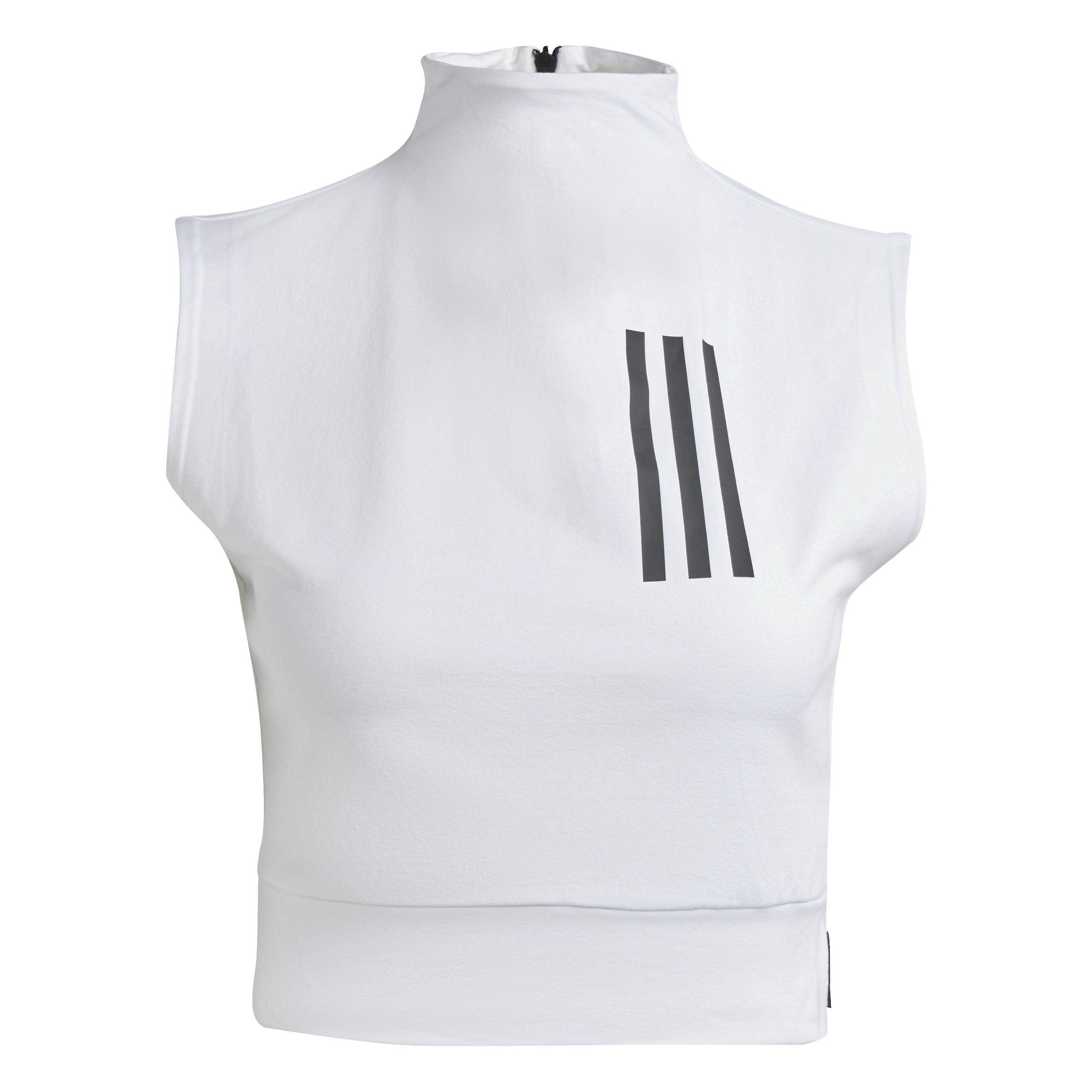Mission Victory Sleeveless Cropped Top, White, A901_ONE, large image number 0
