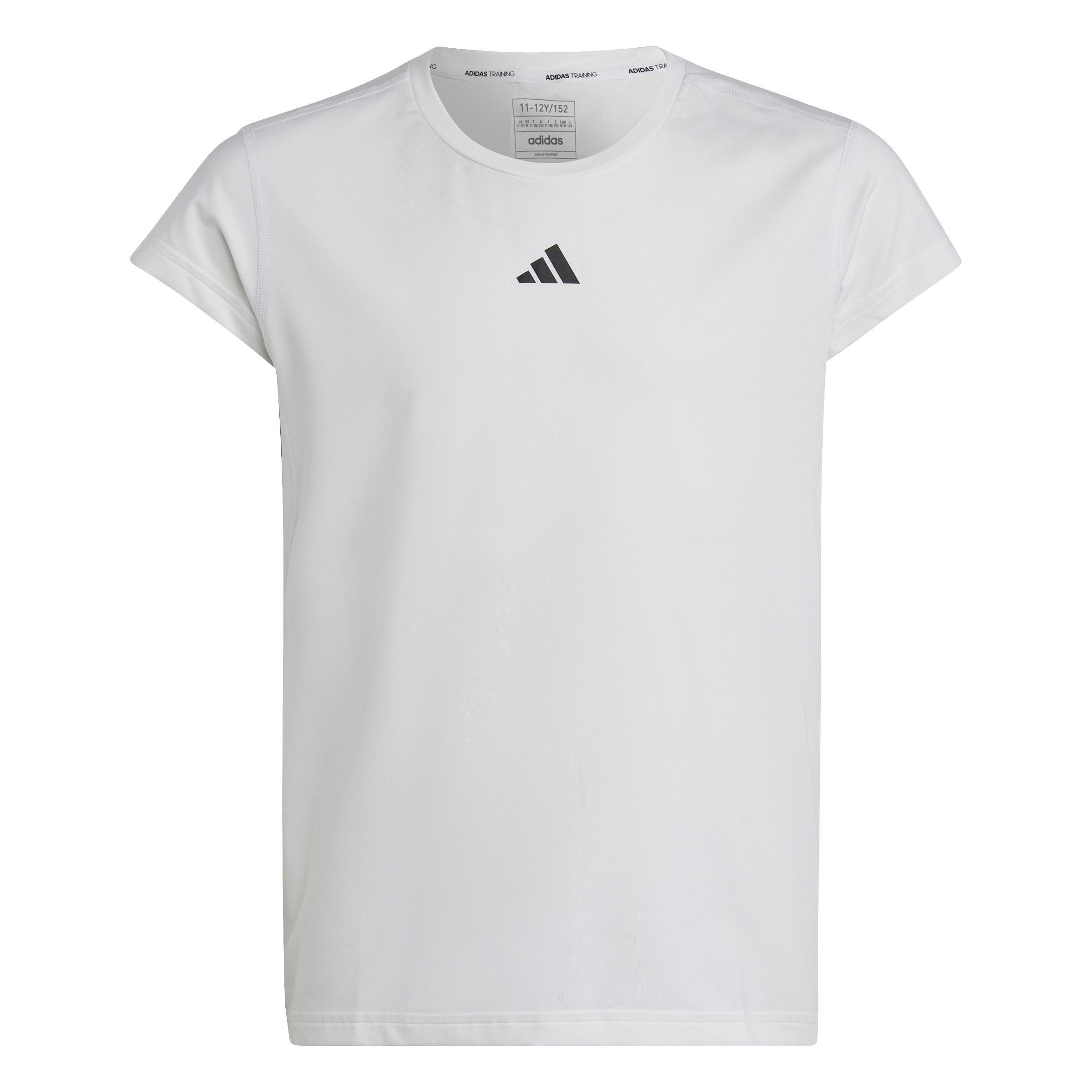 Kids Aeroready 3-Stripes T-Shirt, White, , large image number 0