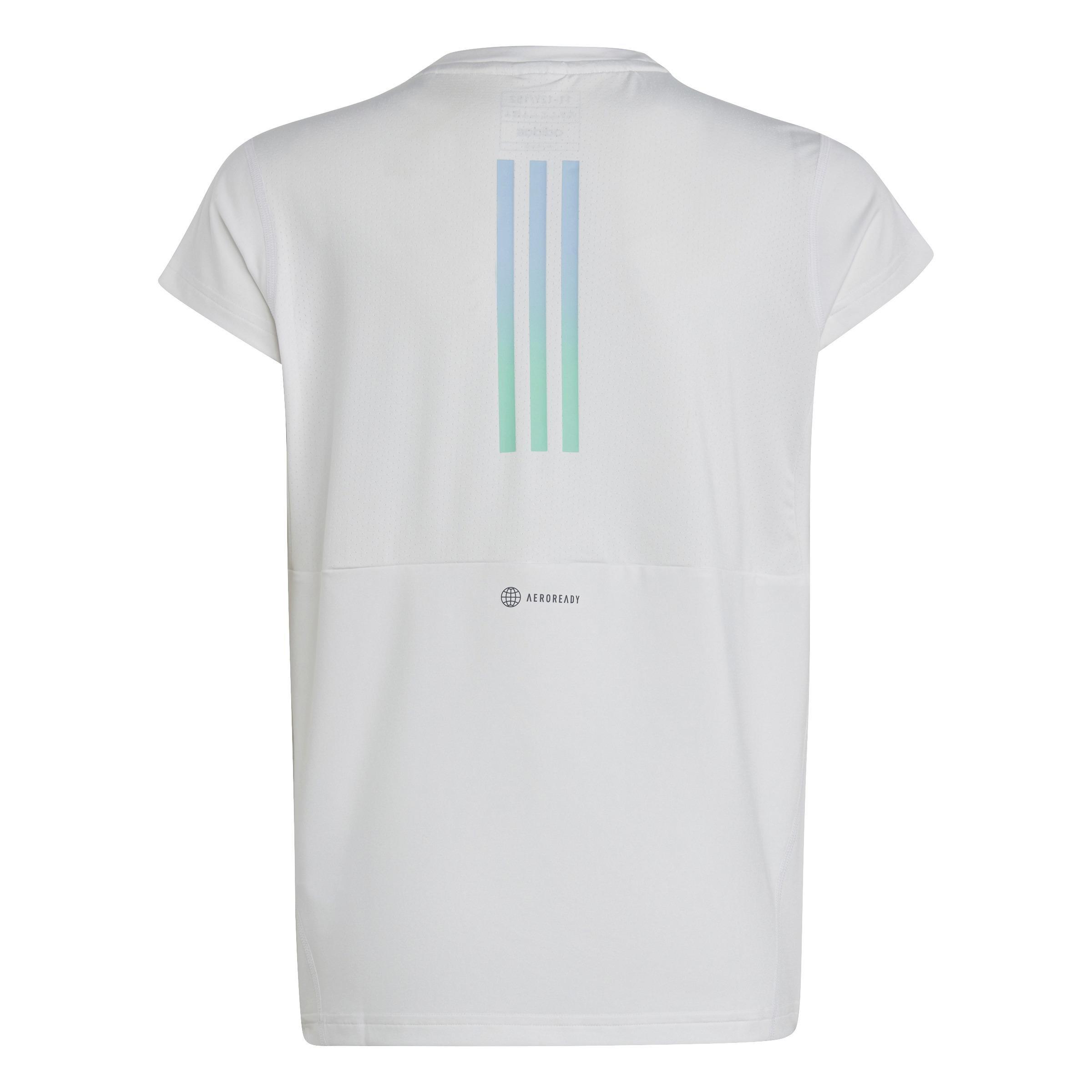 Kids Aeroready 3-Stripes T-Shirt, White, , large image number 2