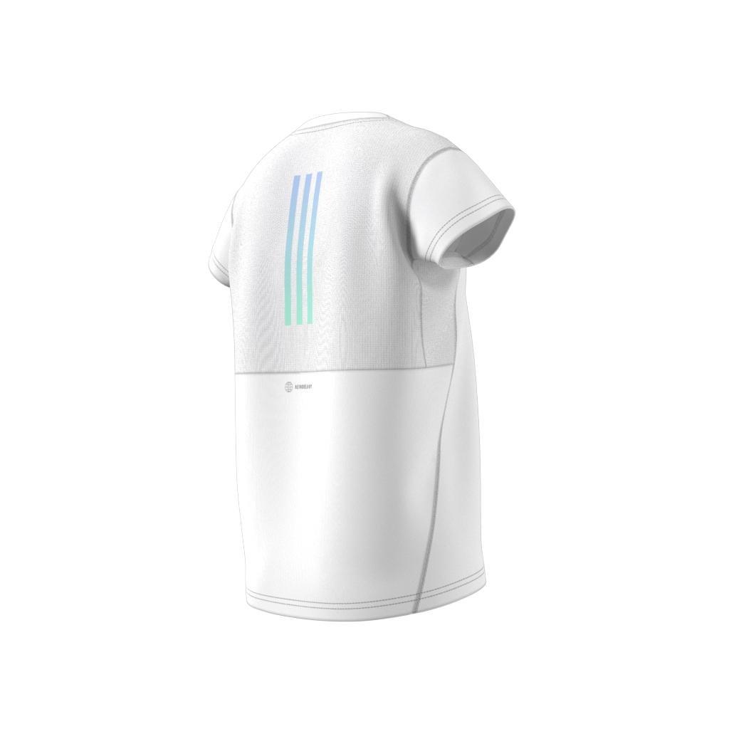 Kids Aeroready 3-Stripes T-Shirt, White, , large image number 8