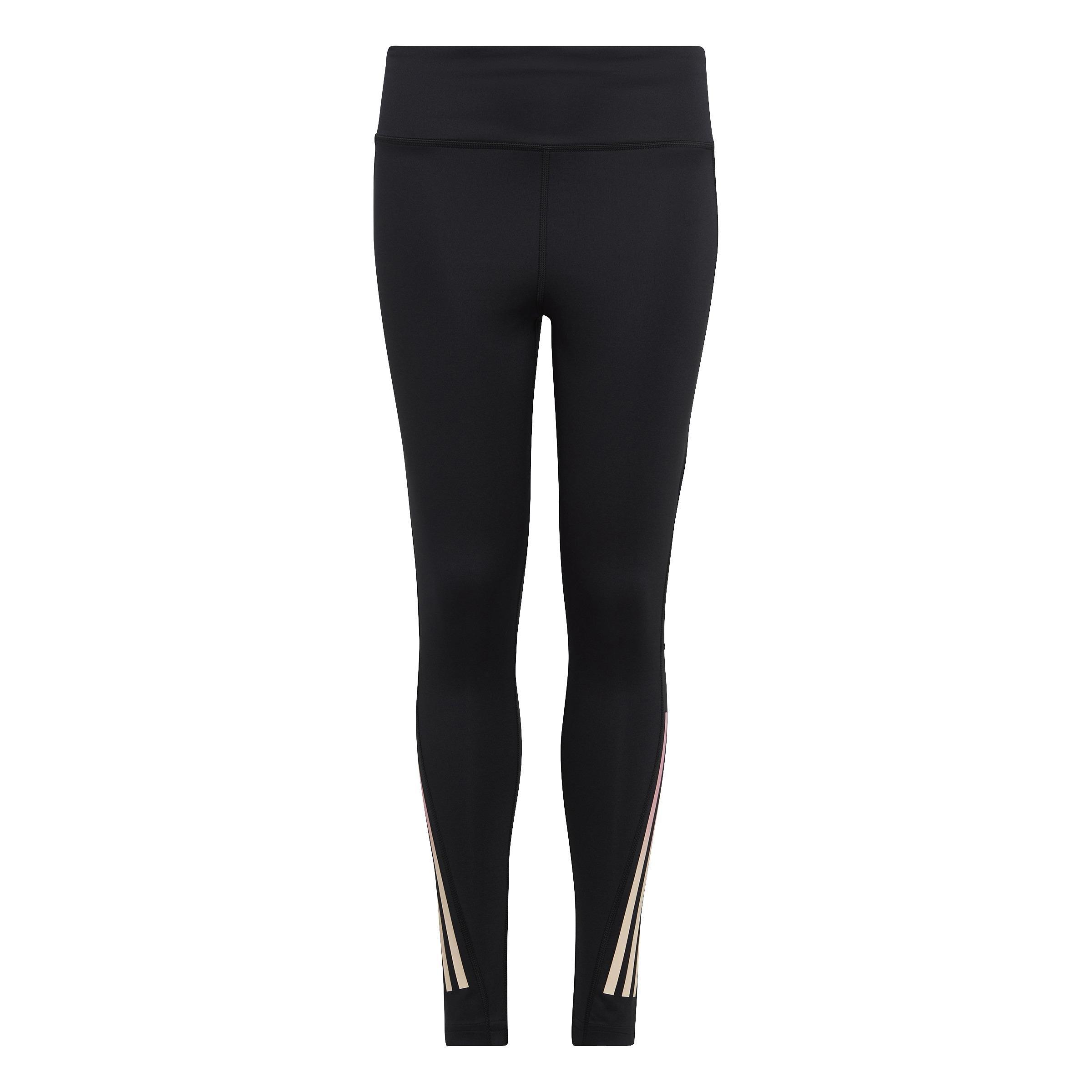 Aeroready 3-Stripes High-Rise 7/8 Optime Pocket Leggings, Black, A901_ONE, large image number 0