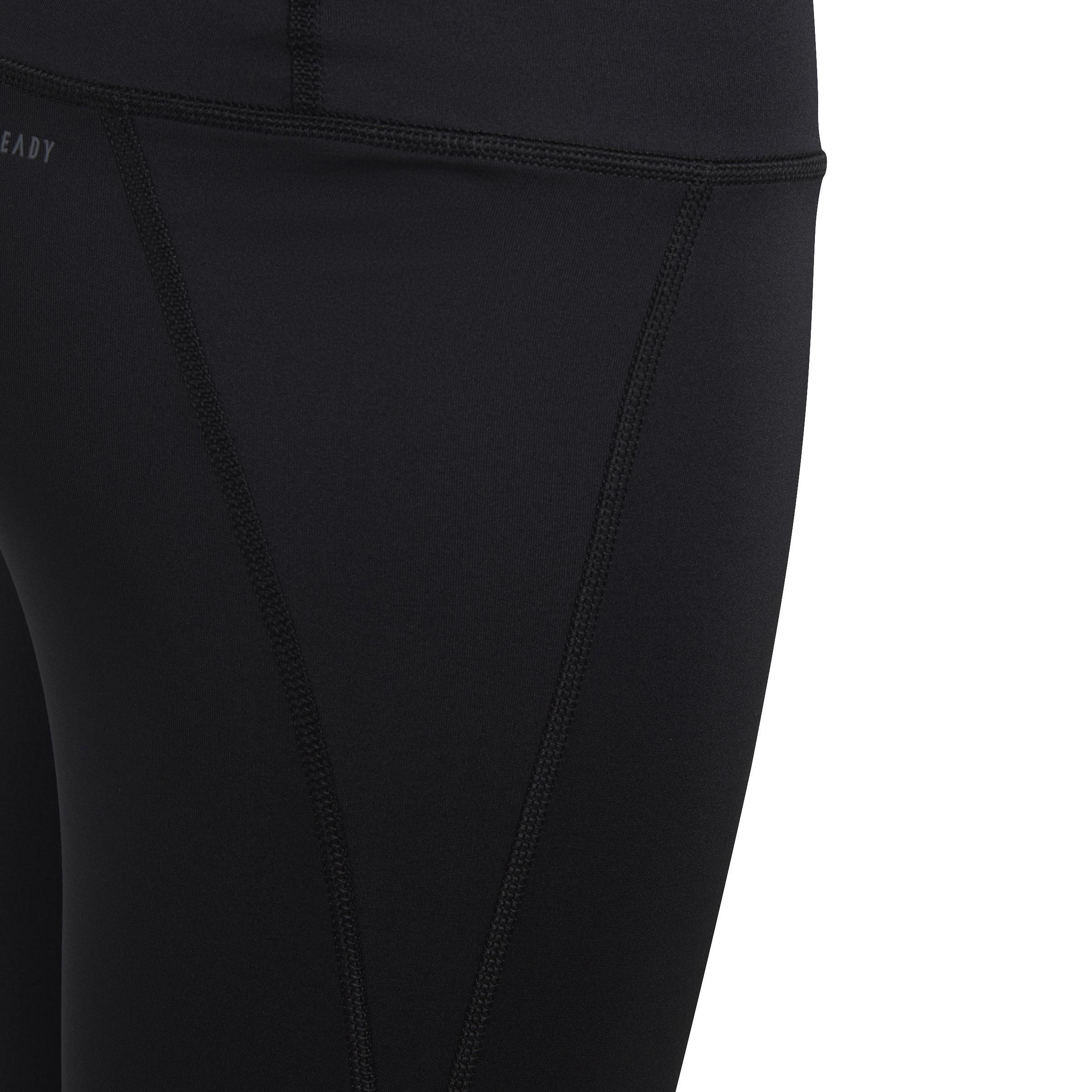 Kids Aeroready 3-Stripes High-Rise 7/8 Optime Pocket Leggings, Black, , large image number 4