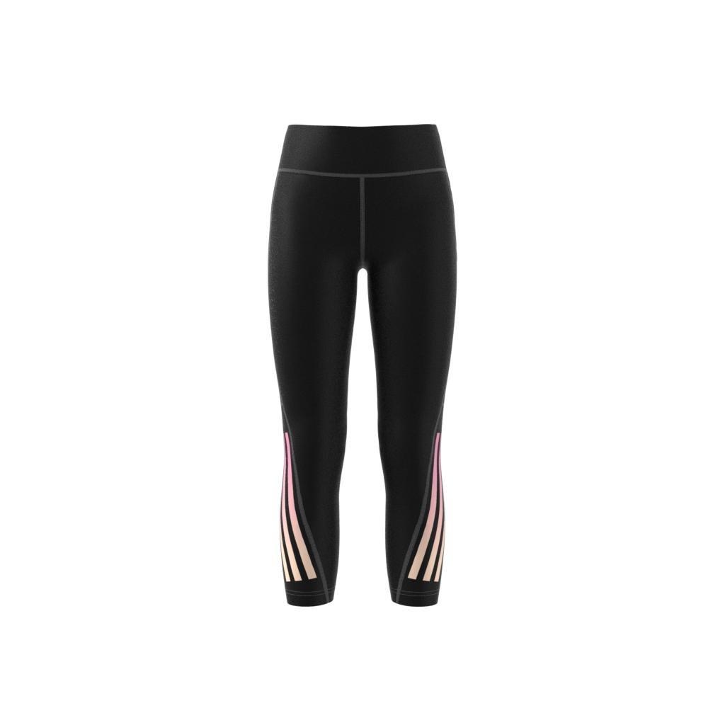 Kids Aeroready 3-Stripes High-Rise 7/8 Optime Pocket Leggings, Black, A901_ONE, large image number 13