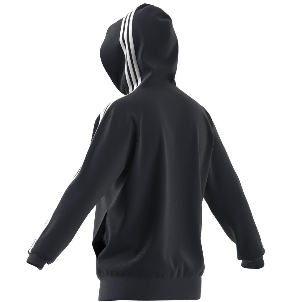 Essentials French Terry 3-Stripes Full-Zip Hoodie, Blue, A901_ONE, large image number 2