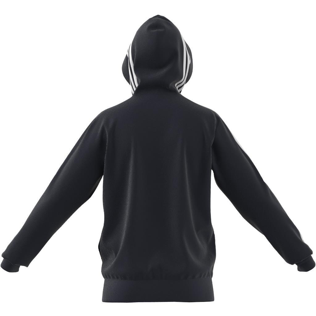 Essentials French Terry 3-Stripes Full-Zip Hoodie, Blue, A901_ONE, large image number 3