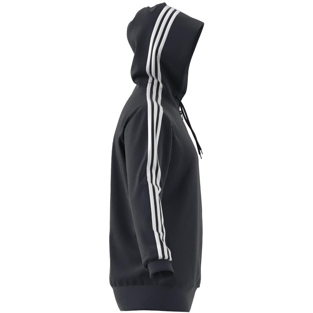 Essentials French Terry 3-Stripes Full-Zip Hoodie, Blue, A901_ONE, large image number 9