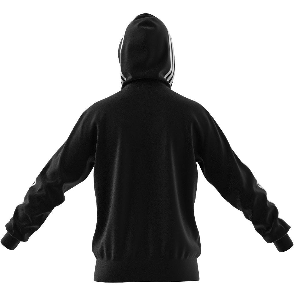 Essentials French Terry 3-Stripes Hoodie, Black, A901_ONE, large image number 3